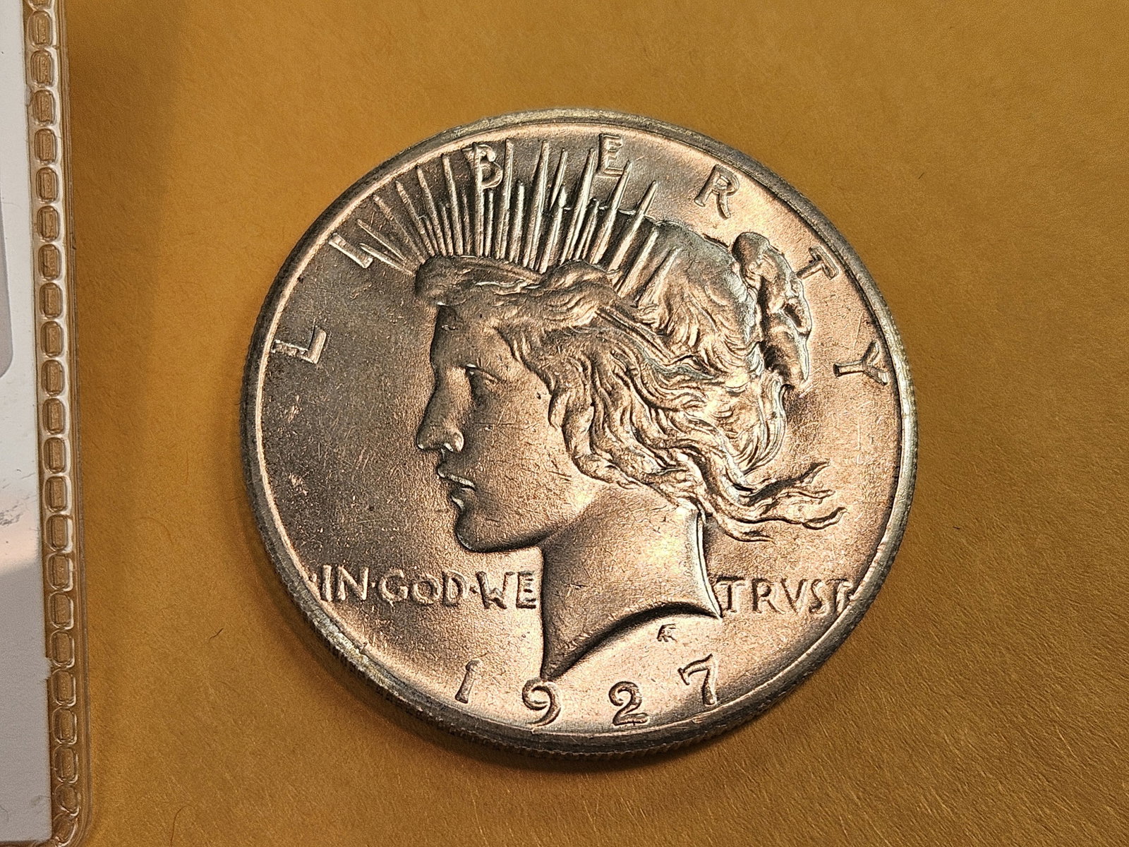 Better Grade 1927 Peace Silver Dollar in Choice Brilliant Uncirculated - 3