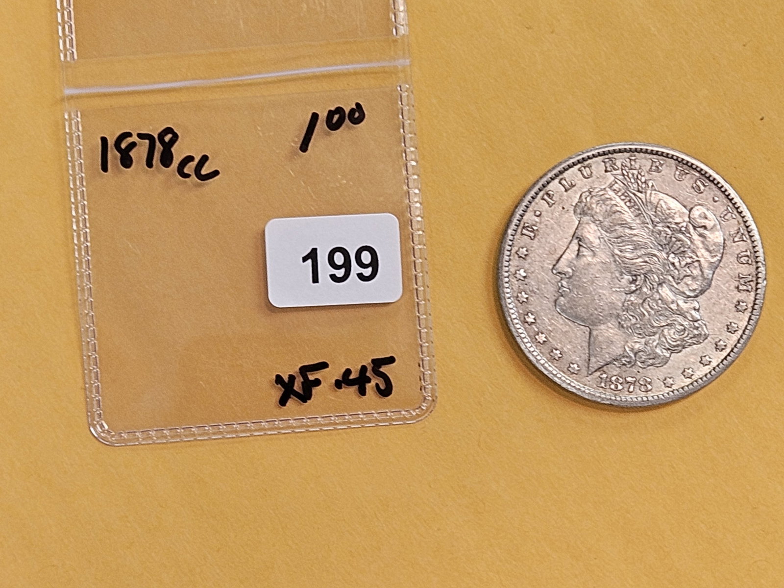 ** KEY DATE ** 1878-CC Morgan Dollar in Extra Fine - 45 - 2