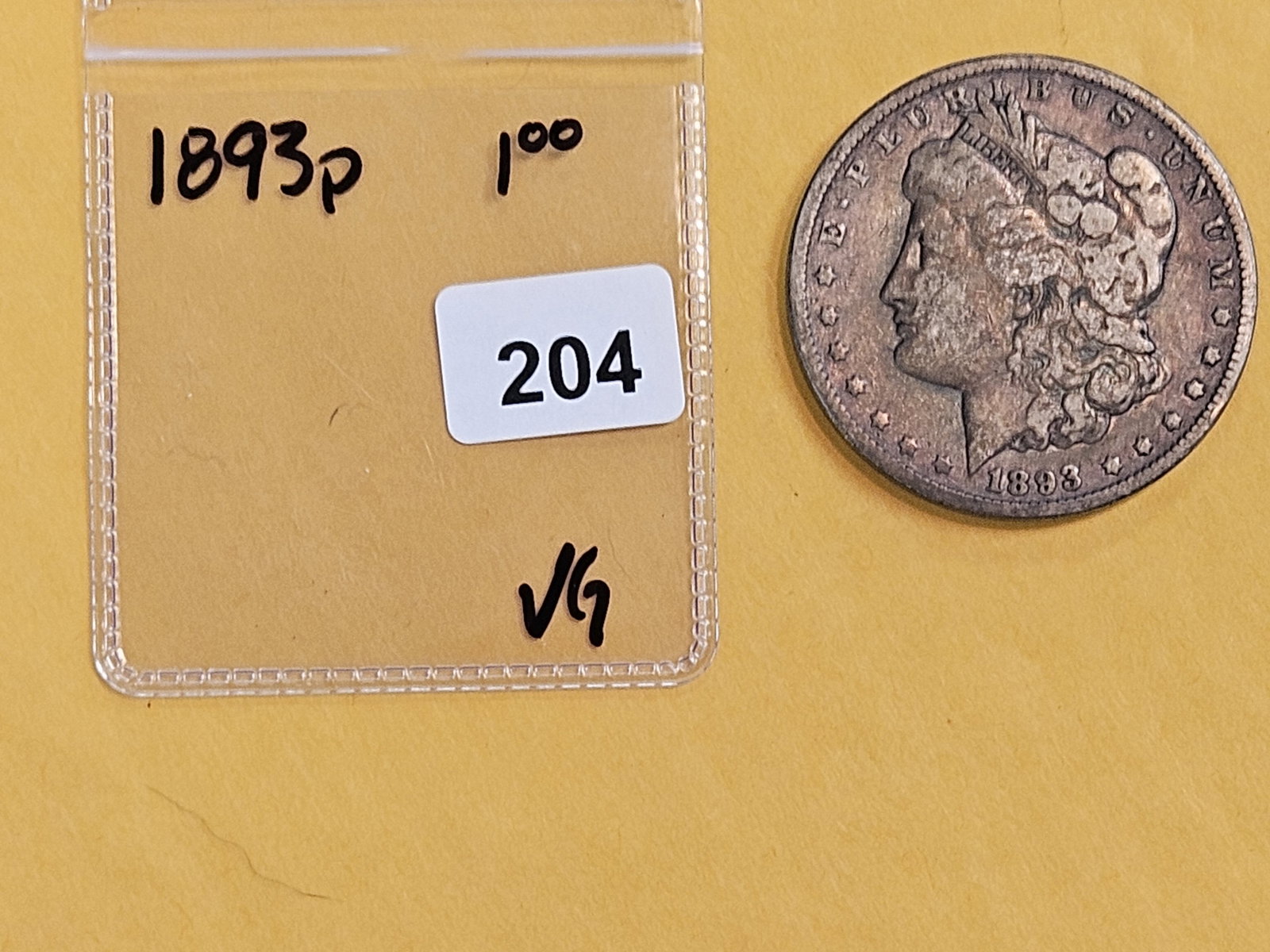 ** KEY DATE ** 1893 Morgan Dollar in Very Good - 2