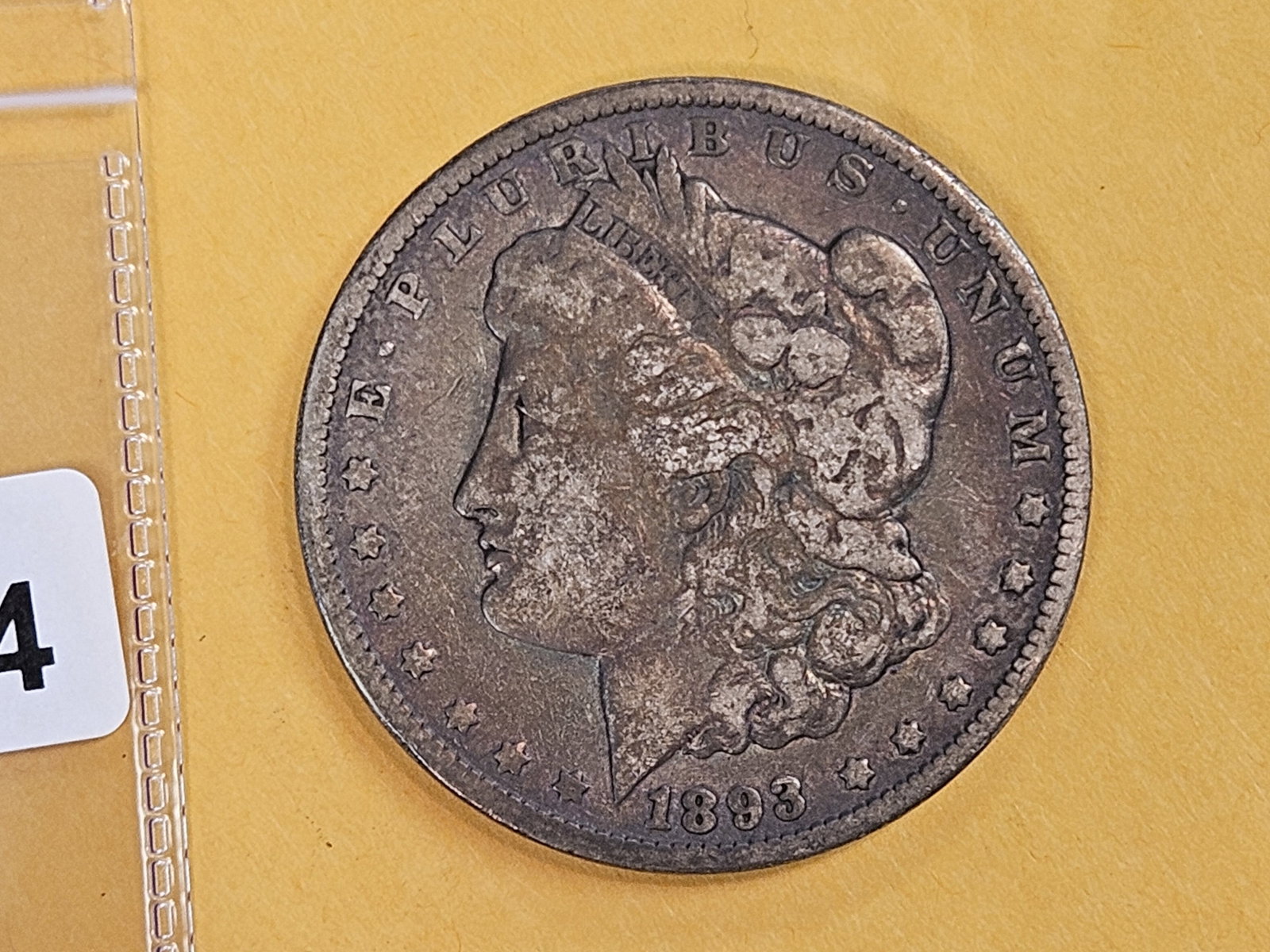 ** KEY DATE ** 1893 Morgan Dollar in Very Good - 3