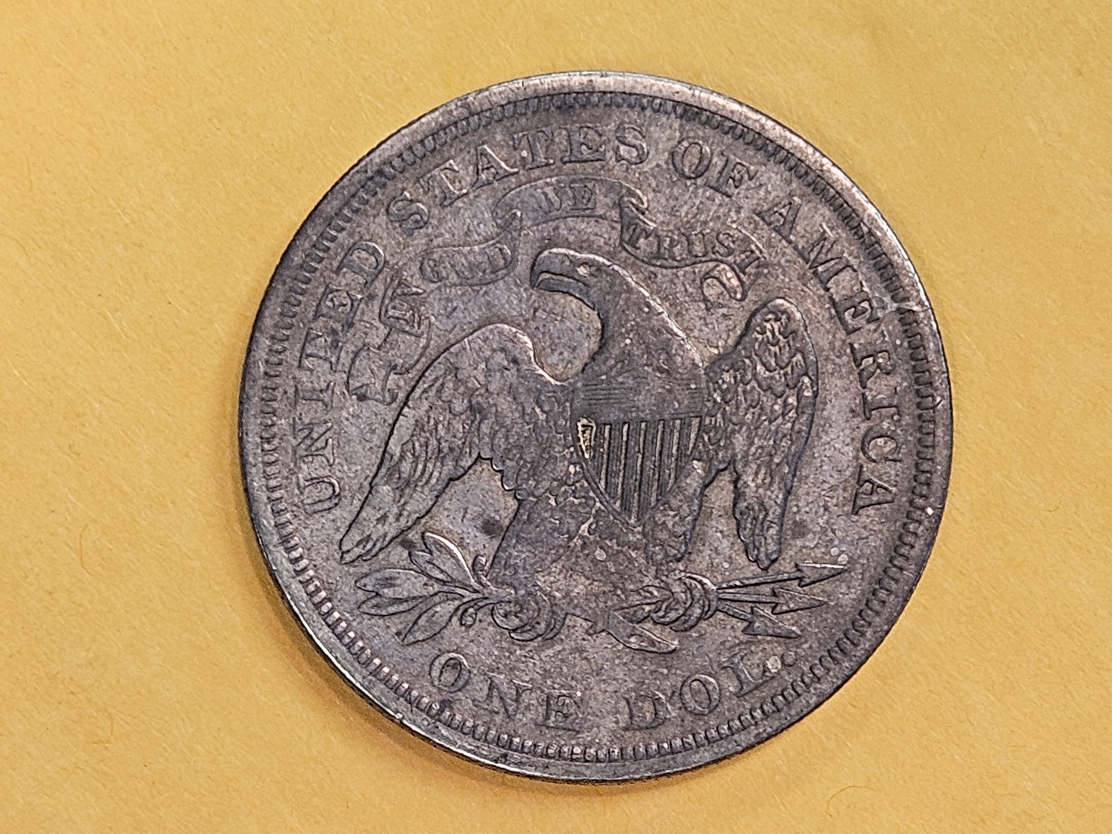 1871 Seated Liberty Dollar in Fine - details - 5