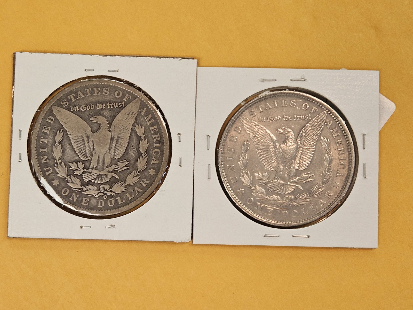1890-O and 1889 Morgan Silver Dollars - 2