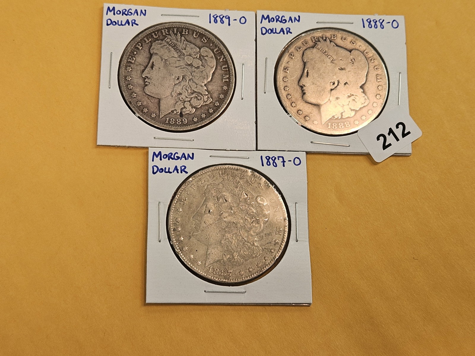 Three more New Orleans Mint silver Morgan Dollars - 2