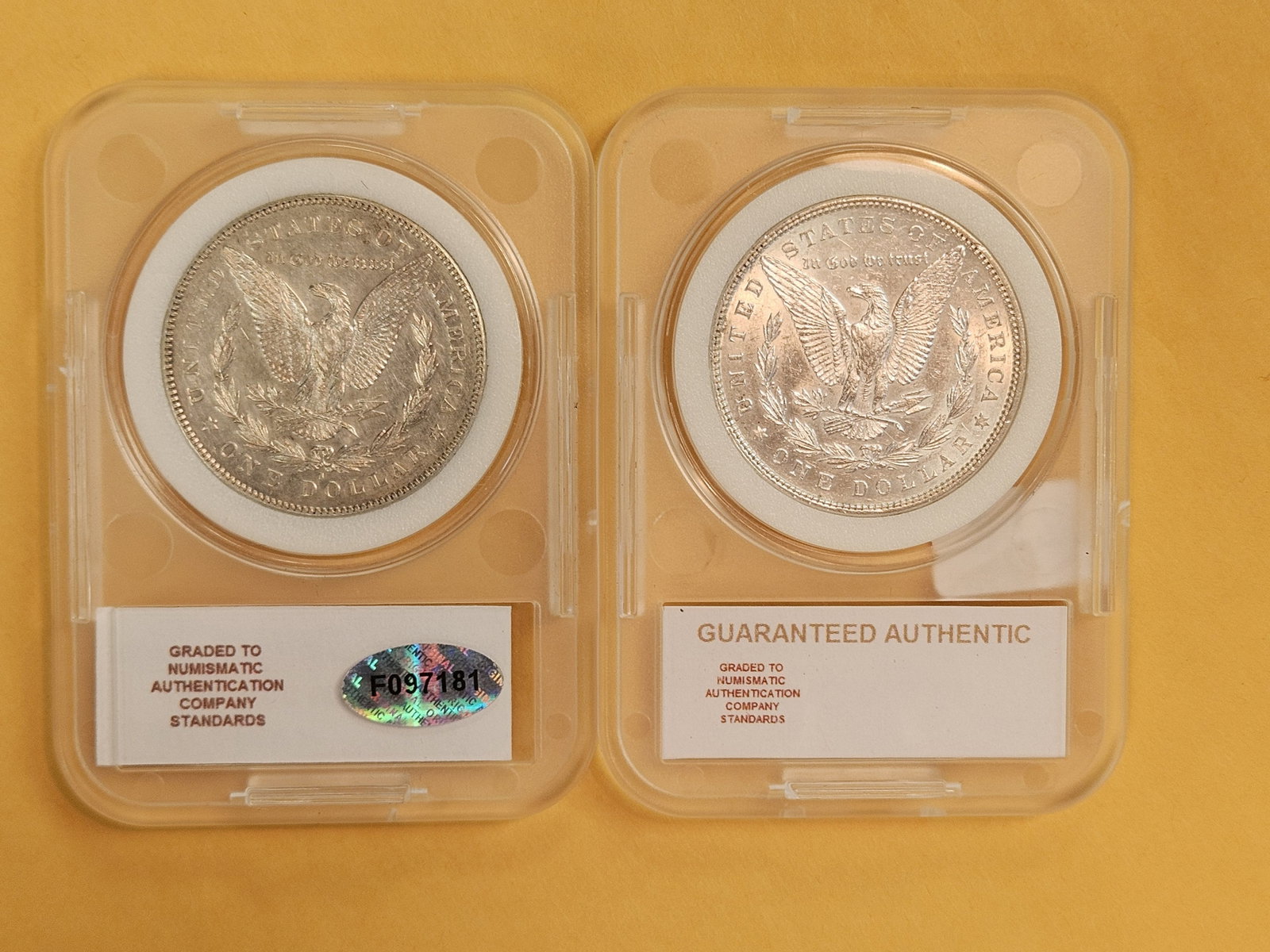 1878-S and 1879 Morgan Silver Dollars - 2