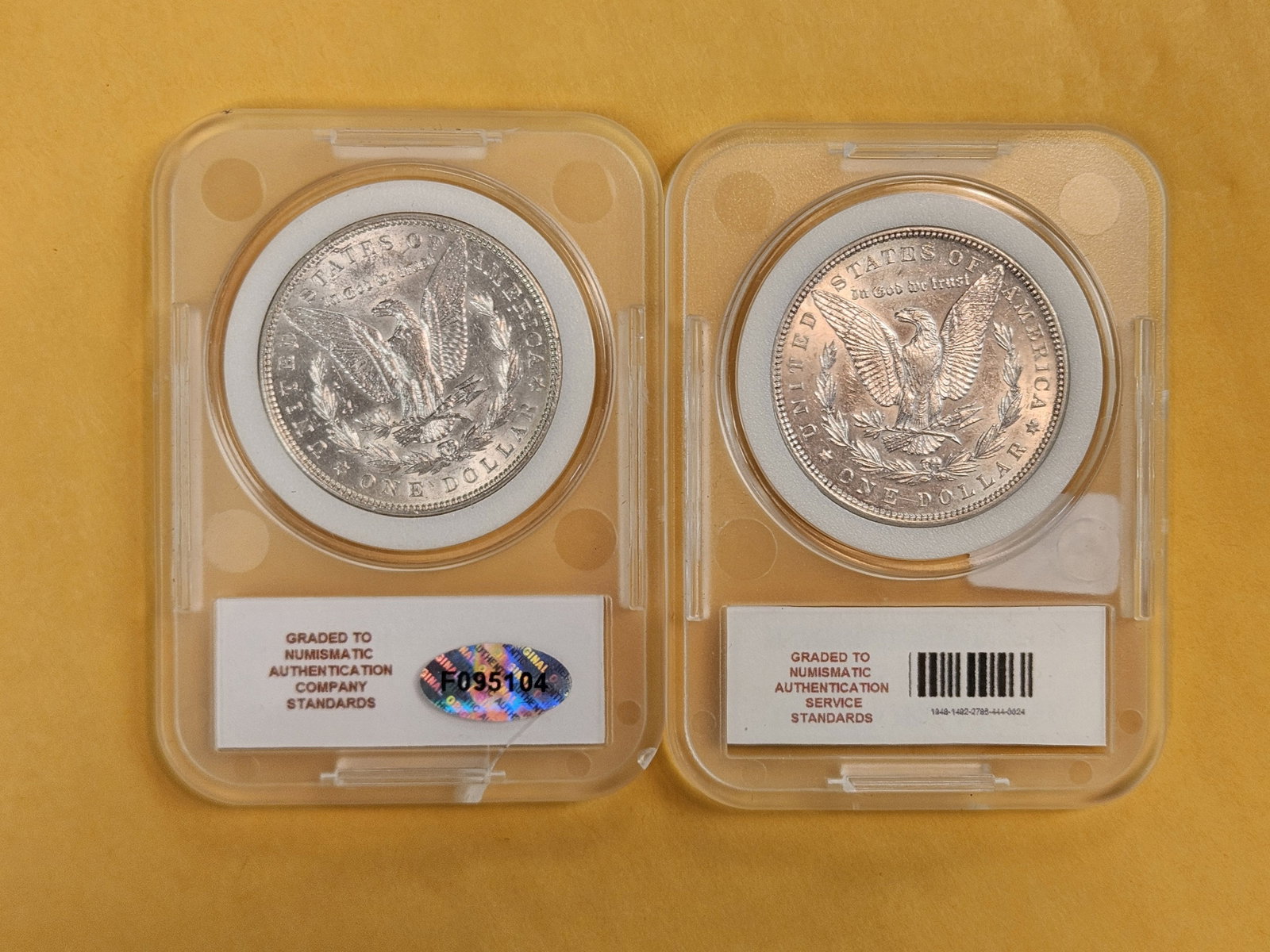 1888 and 1883 Morgan Silver Dollars - 2