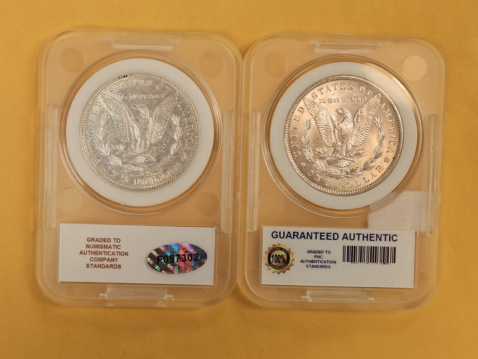 1880 and 1886 Morgan Silver Dollars - 2