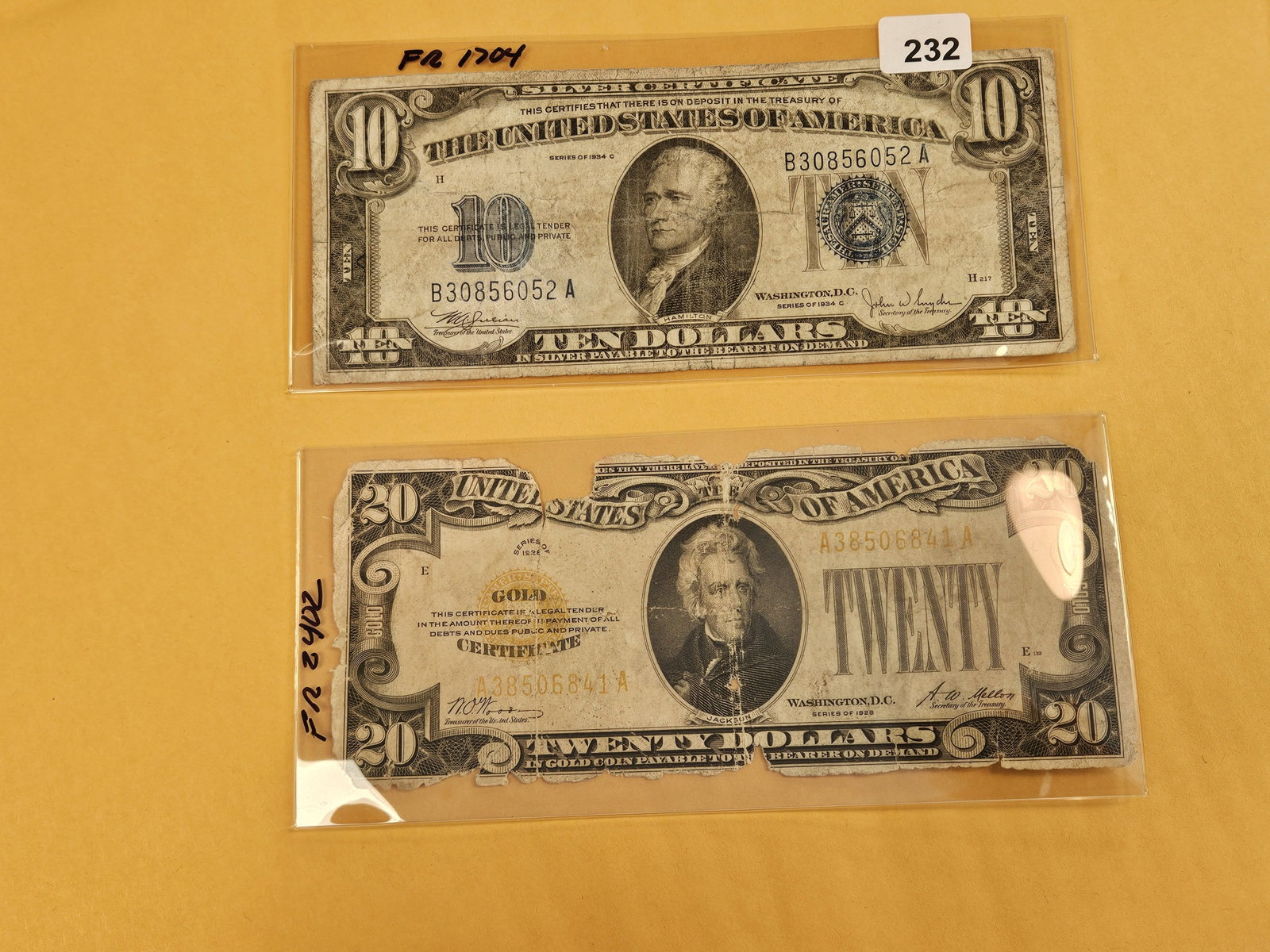 Mixed Ten and Twenty Dollar US Currencies - 2