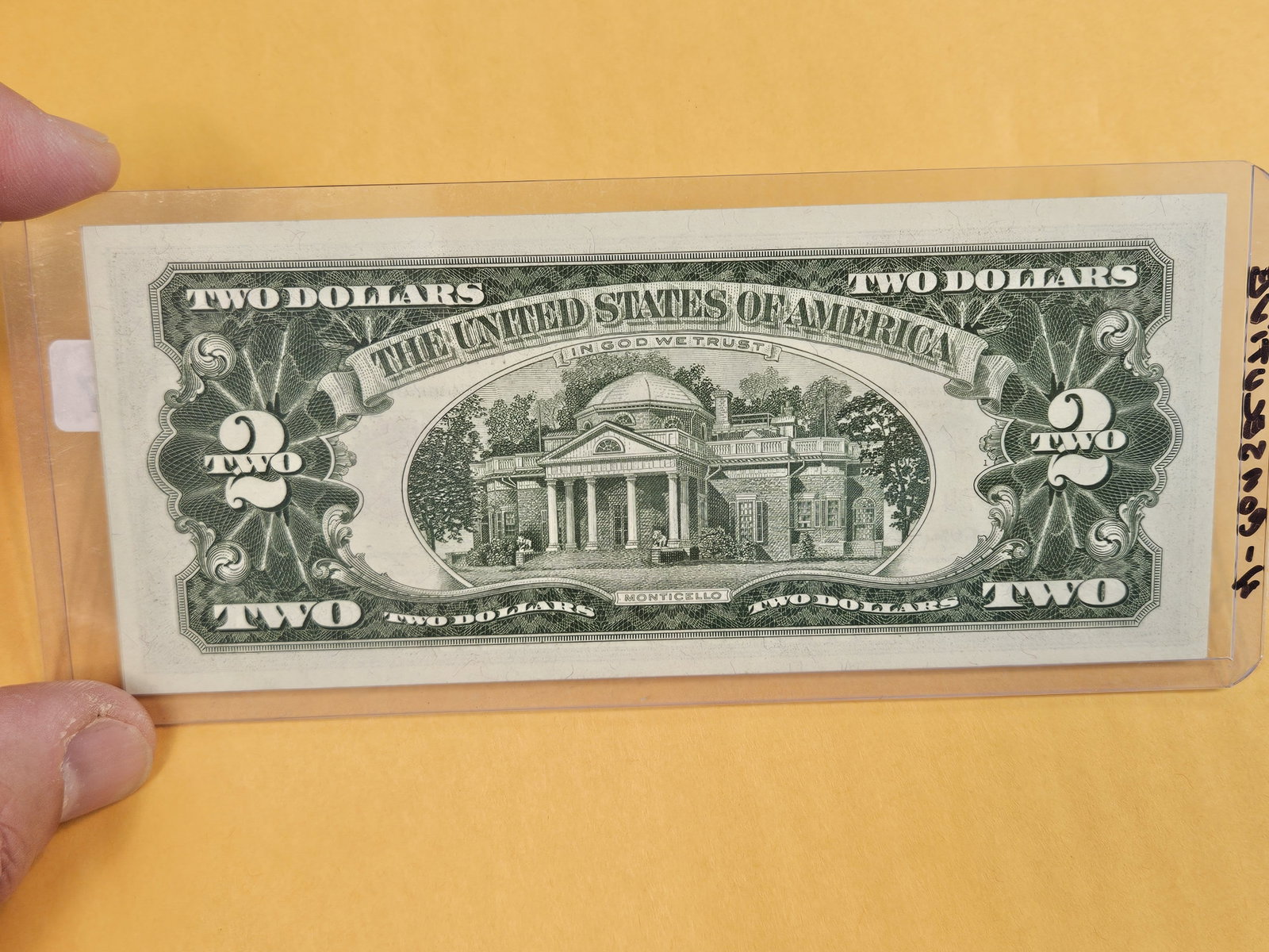 Four Consecutive Crisp Uncirculated Sereis 1963 Two Dollar Red Seal US Notes - 3