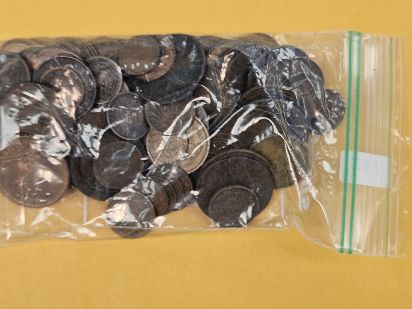 ONE POUND of older, mixed, copper, World coins - 2