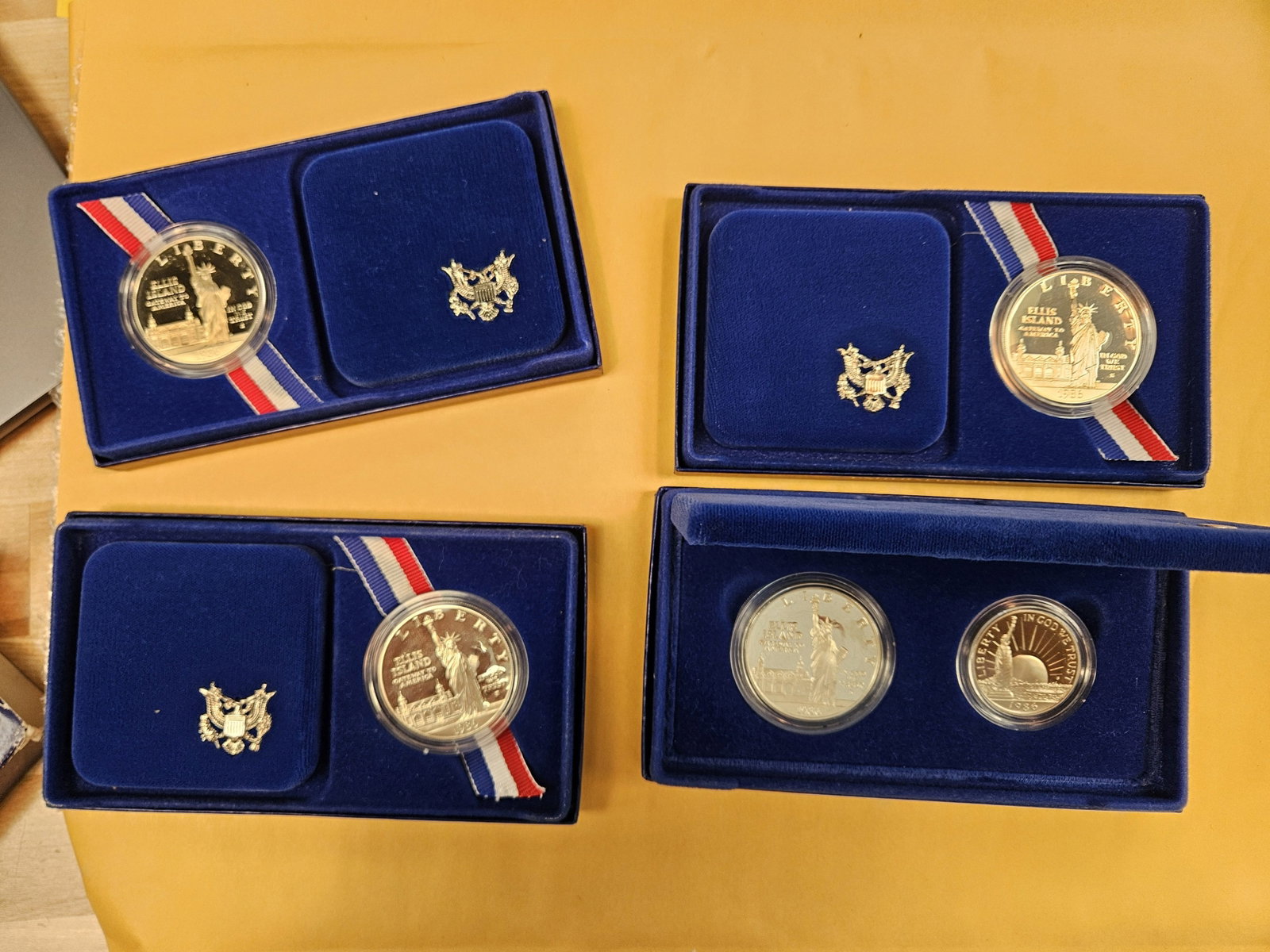 Four US Proof Commemorative sets - 2