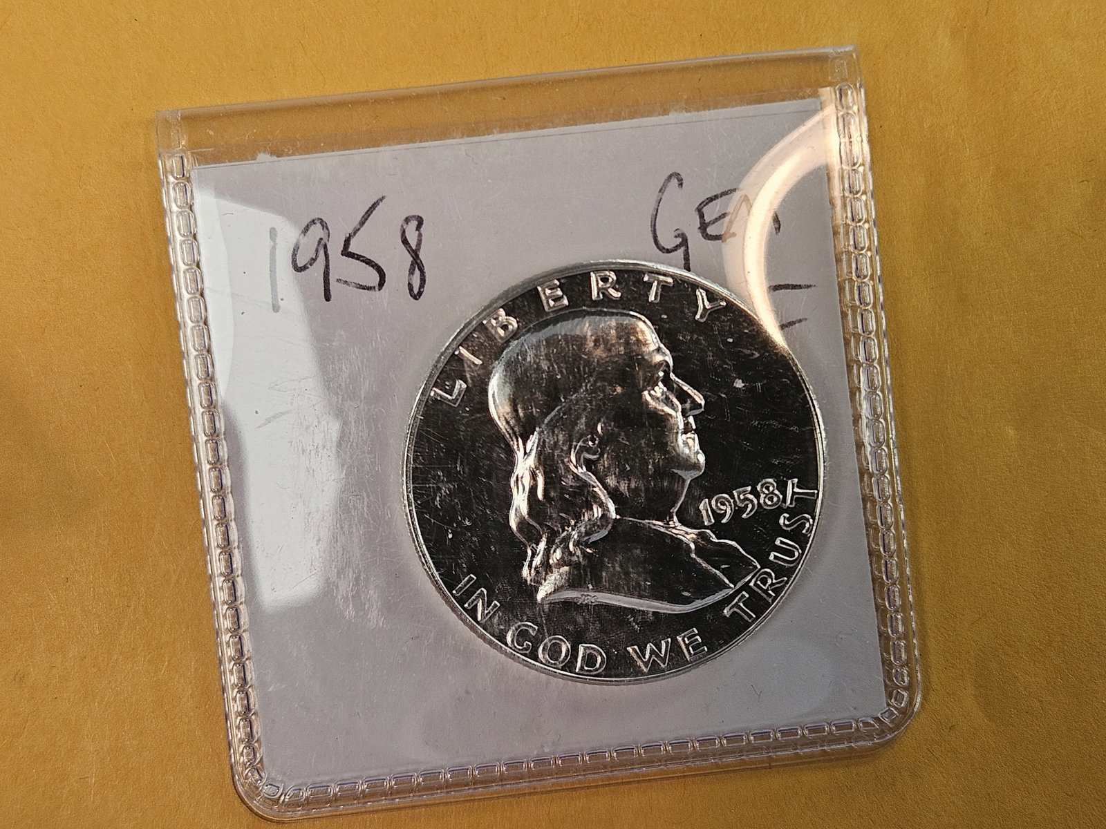Part of a GEM 1958 US Silver Proof Set - 6