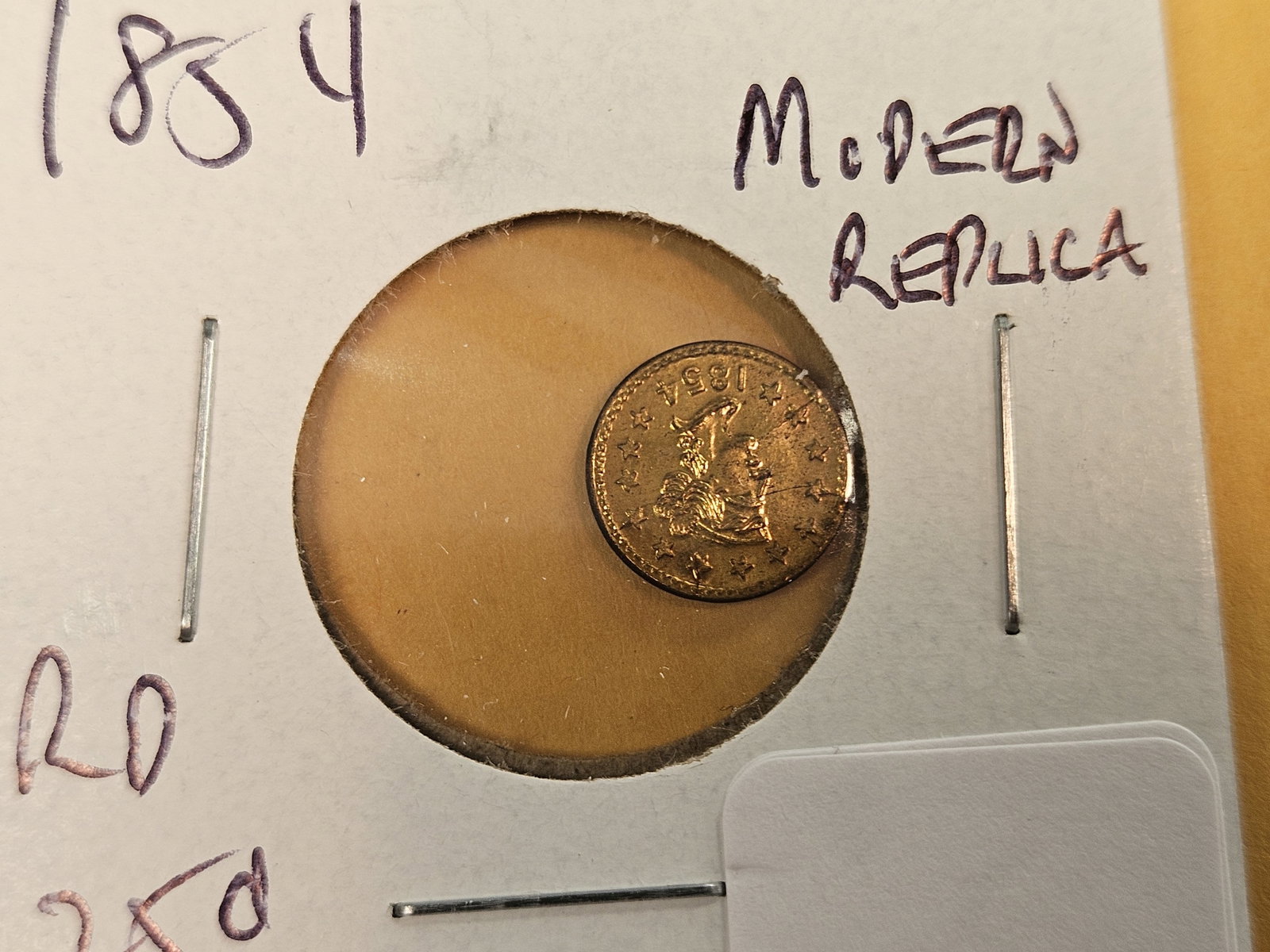 Four mixed California Gold Type 3 tokens - 3