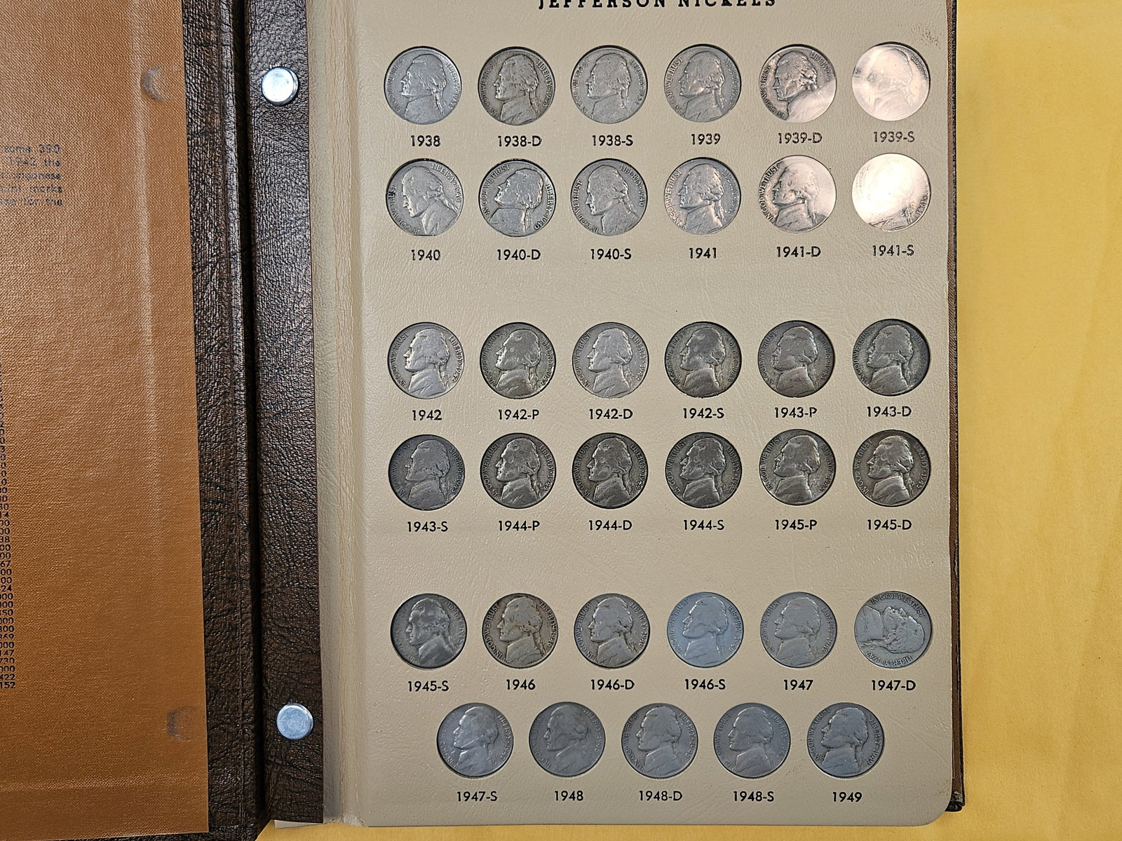 Mostly complete Jefferson Nickel Collection - 2