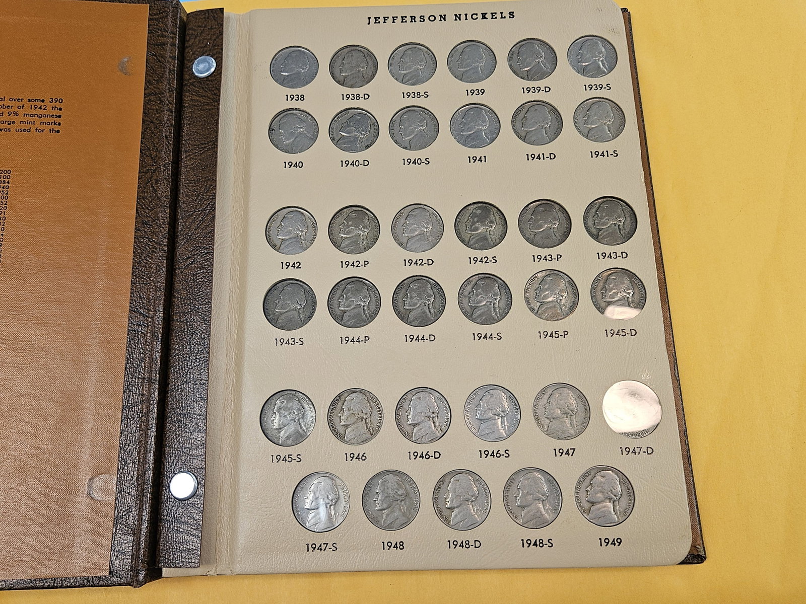 Mostly complete Jefferson Nickel Collection - 3