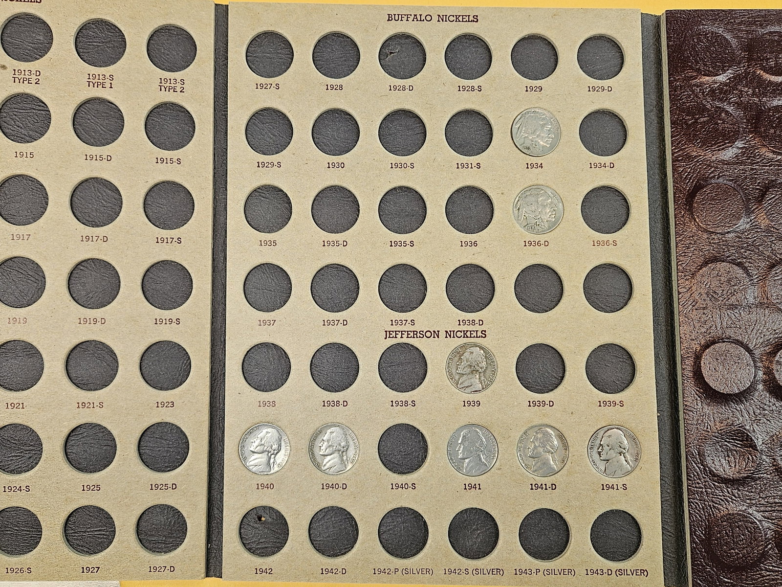 Older, partially filled, Nickel Collection - 3