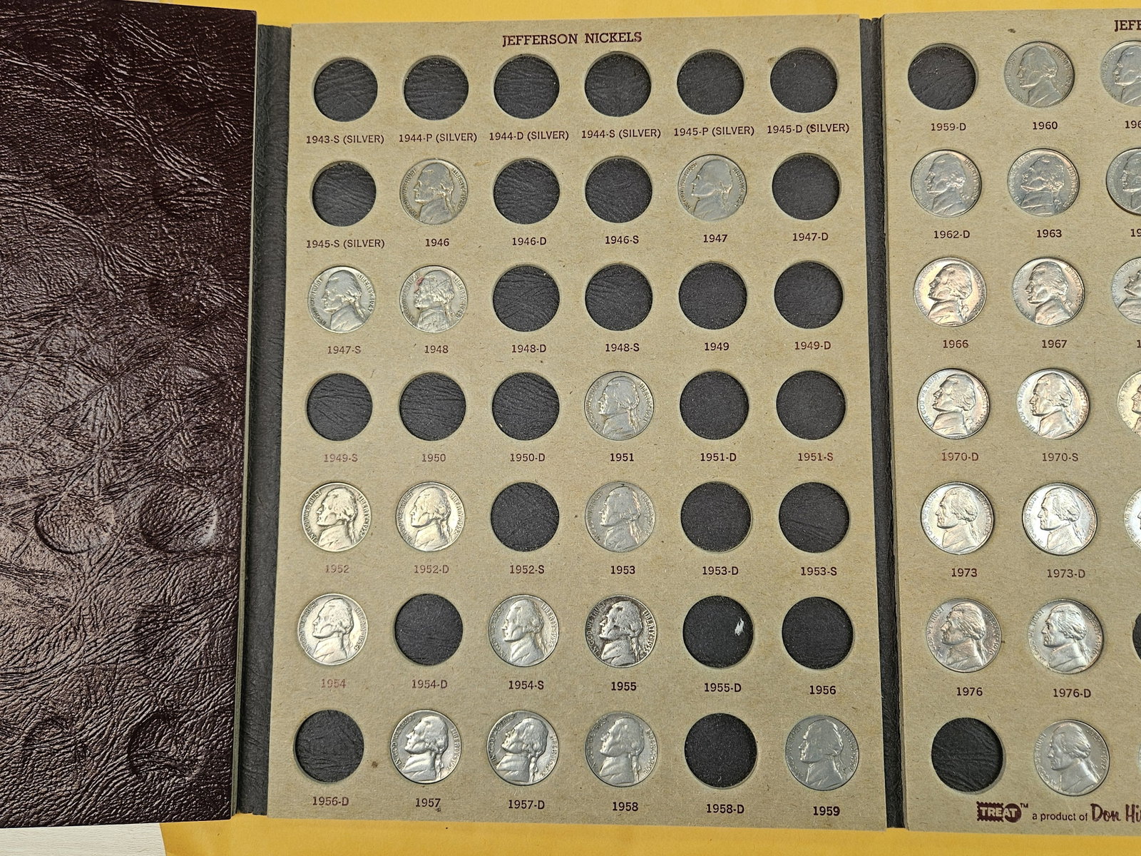 Older, partially filled, Nickel Collection - 4