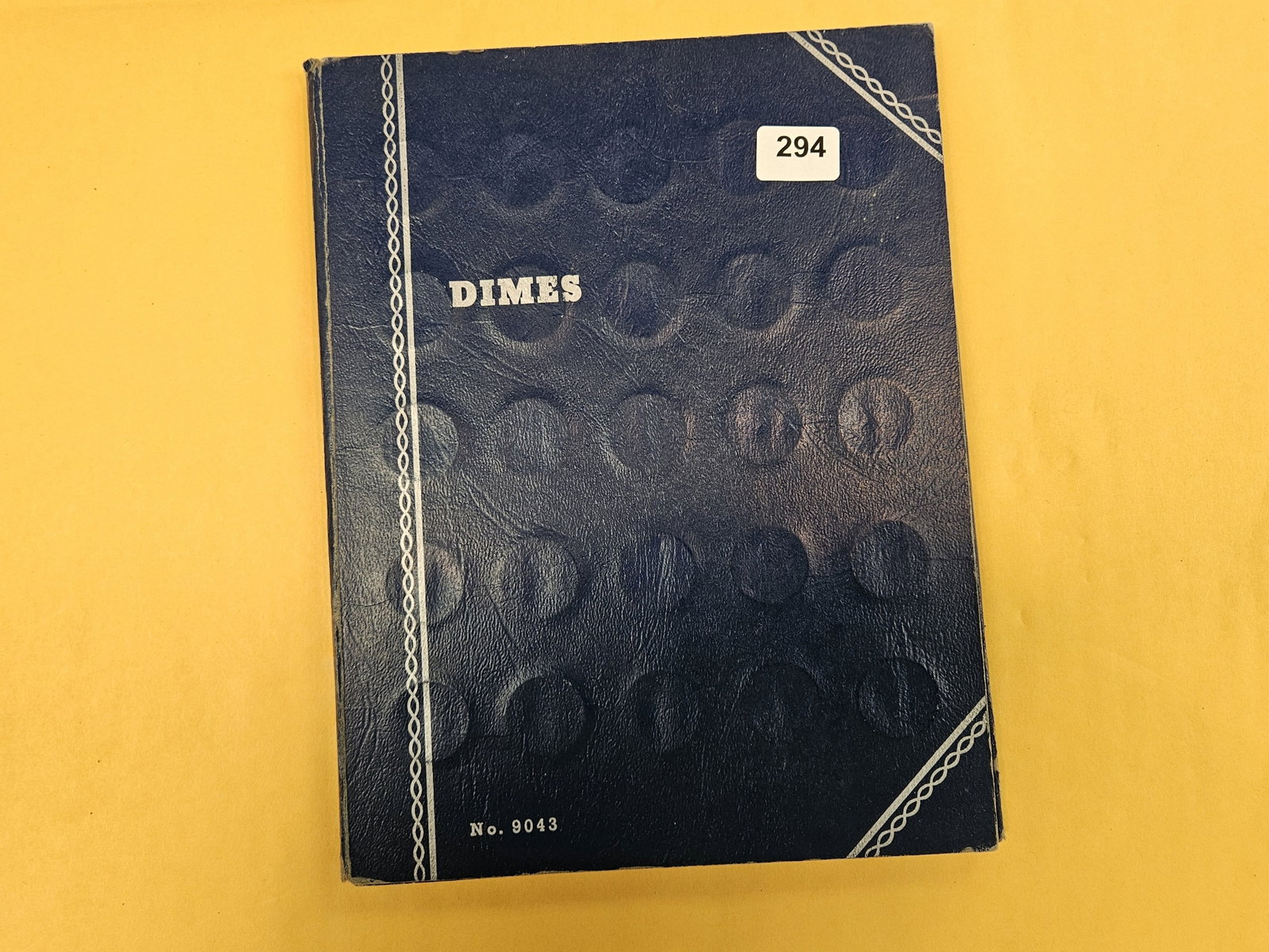 Partially filled Whitman Silver Dime album: Forty-nine silver dimes. Roosevelt and Mercury