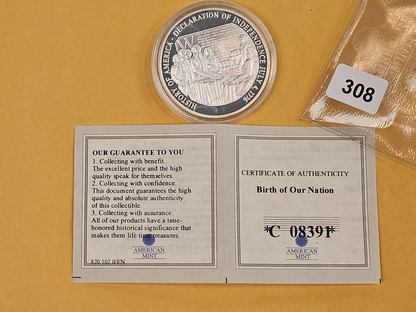 GEM Proof Deep Cameo Silver Medal - 2