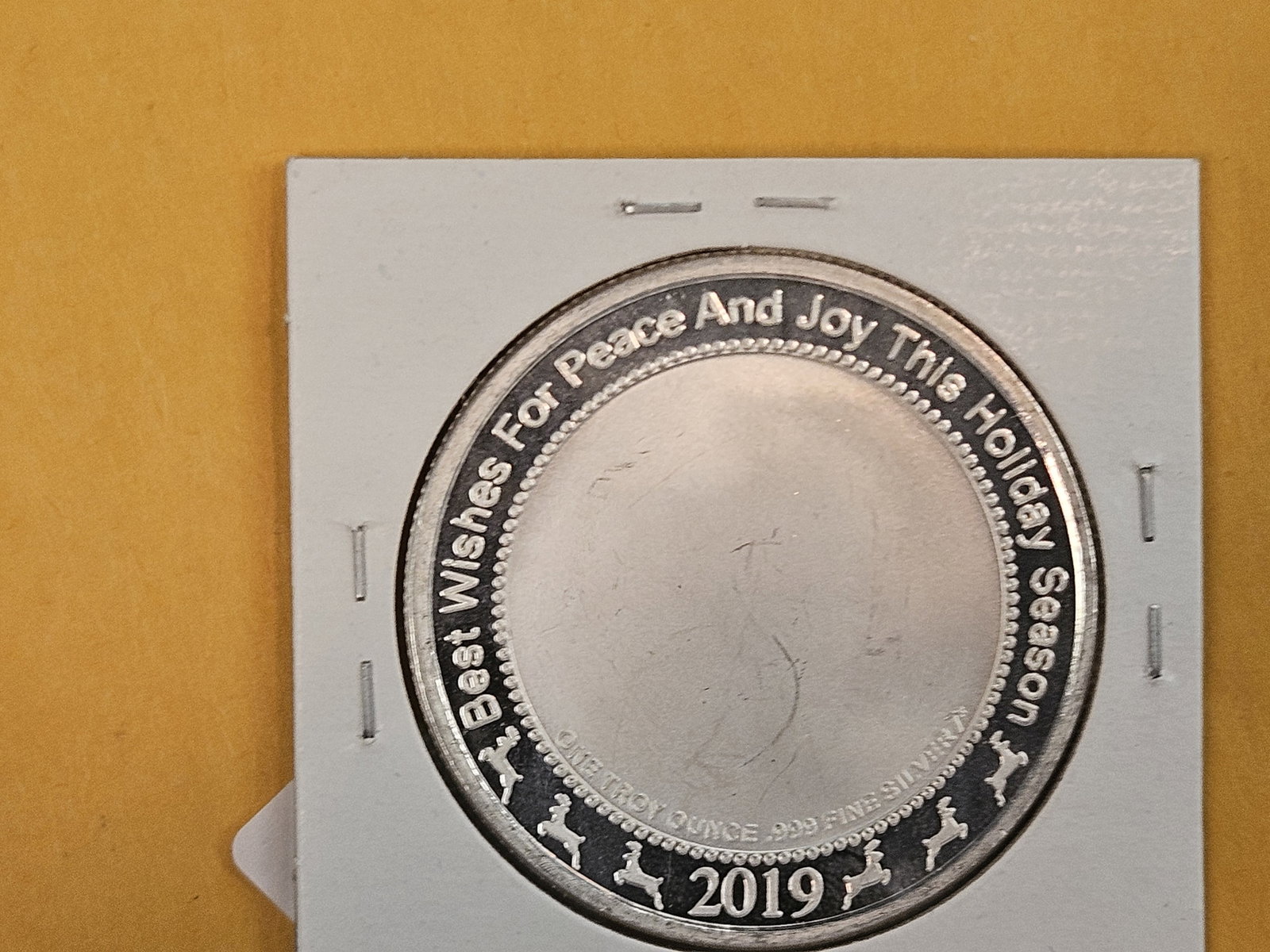 One Troy ounce .999 fine silver proof art round - 2