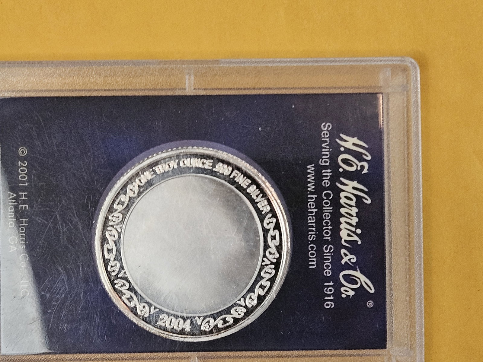 One Troy ounce .999 fine silver proof art round - 2