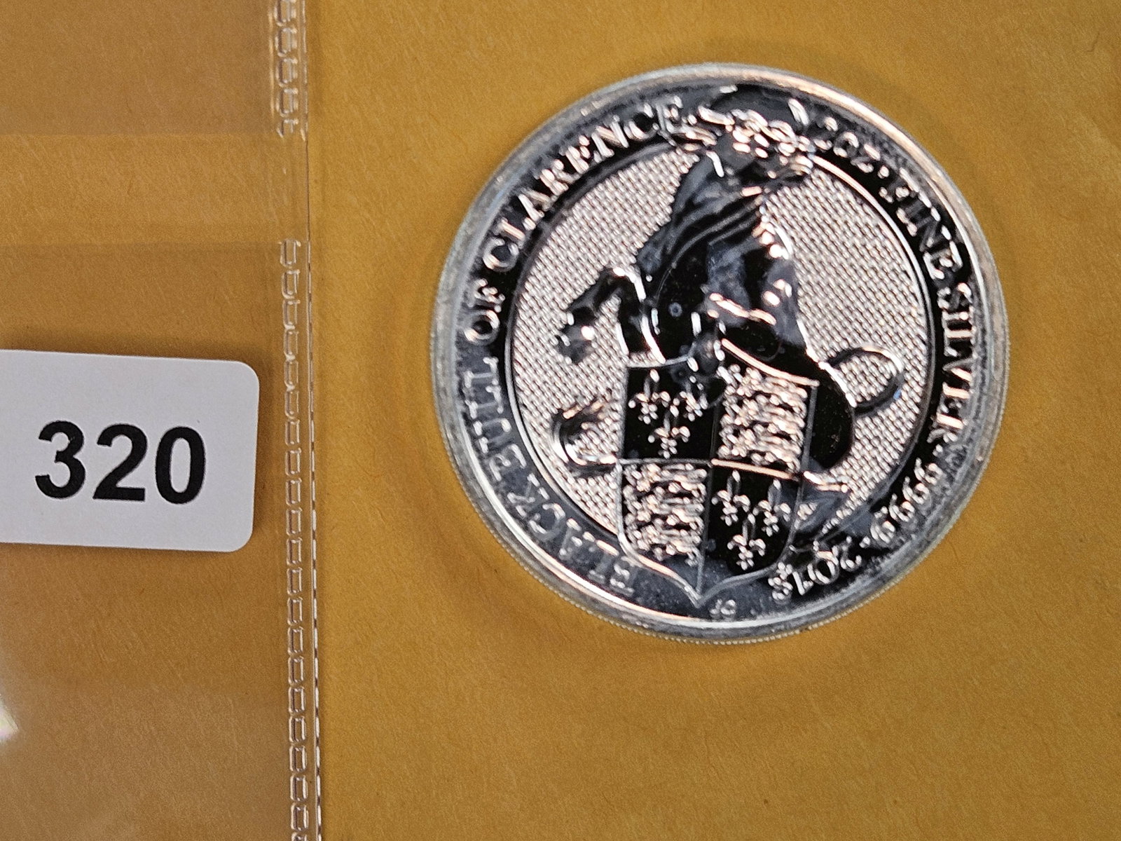 TWO Troy ounce .999 fine silver art round - 2