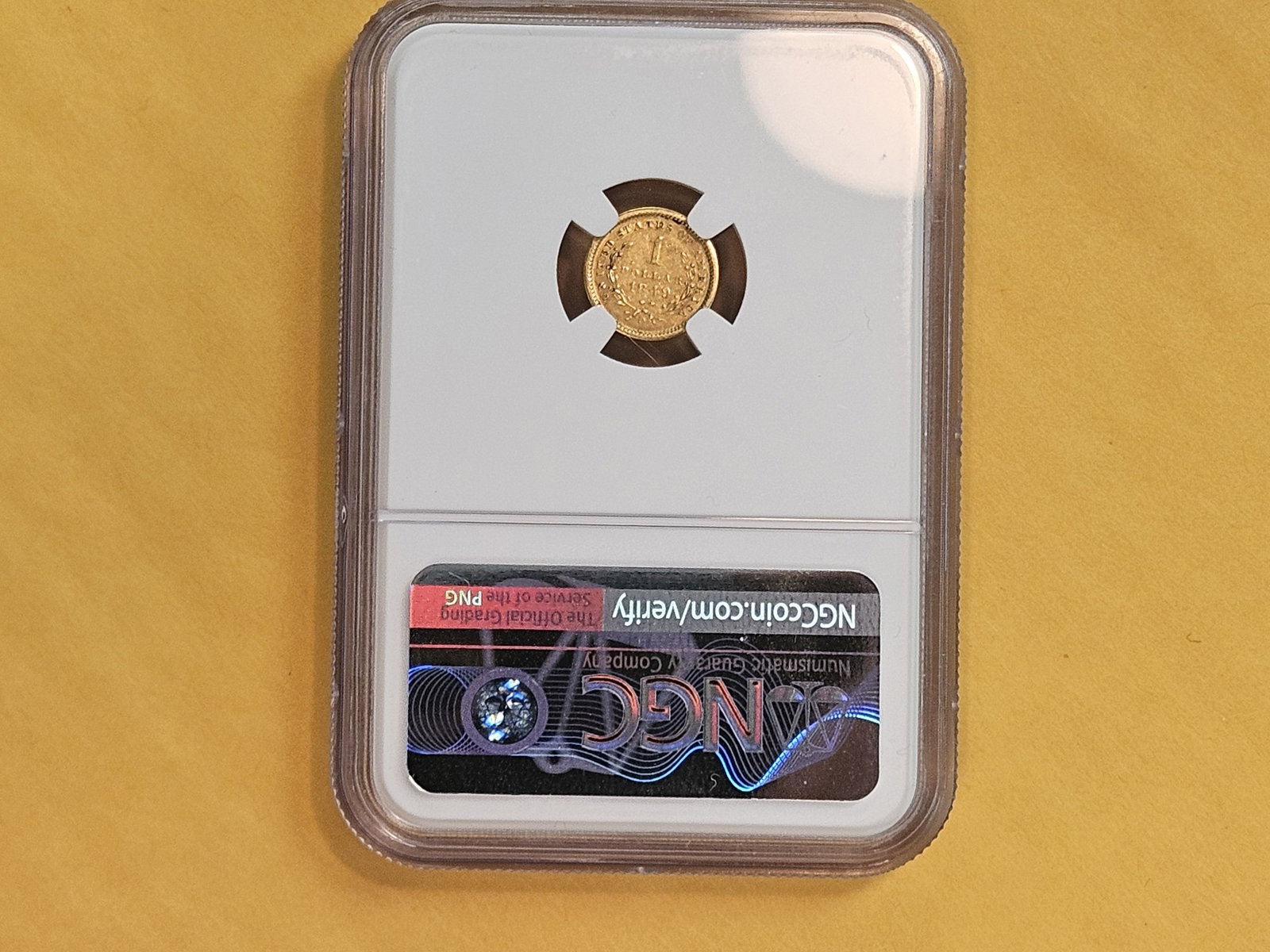 GOLD! NGC 1849-O Gold Dollar in Bright About Uncirculated - 55 - 3