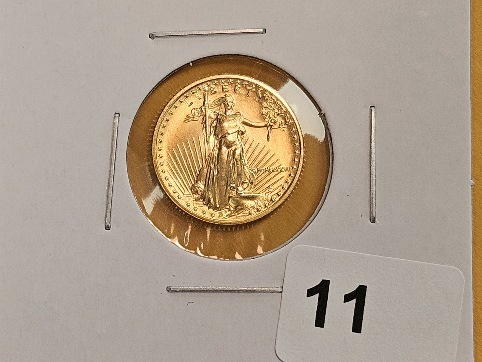 GOLD! GEM Brilliant Uncirculated 1987 One-Tenth American Gold Eagle - 2