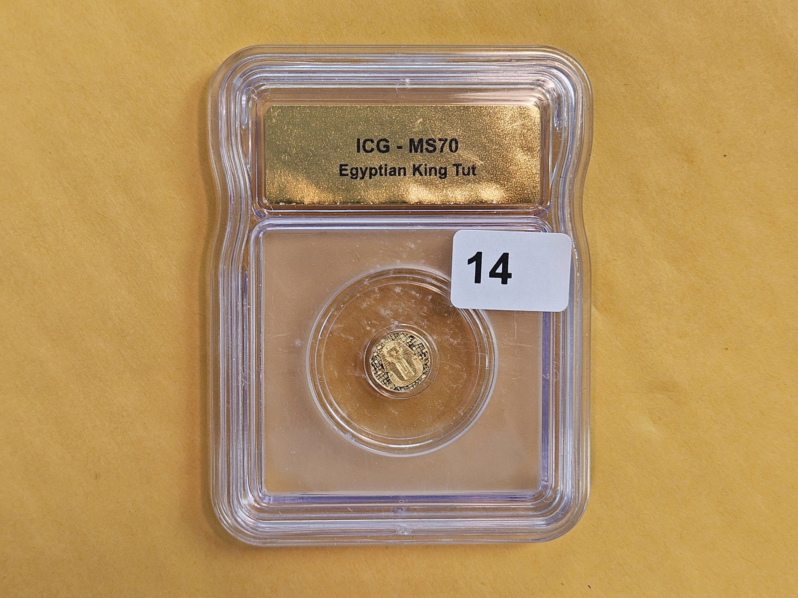 GOLD! ICG Egyptian King Tut in Mint State 70 - 2