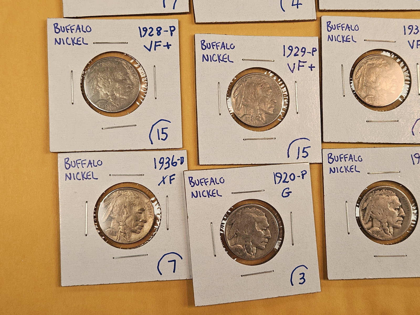 Twenty mixed Liberty and Buffalo Nickels - 5