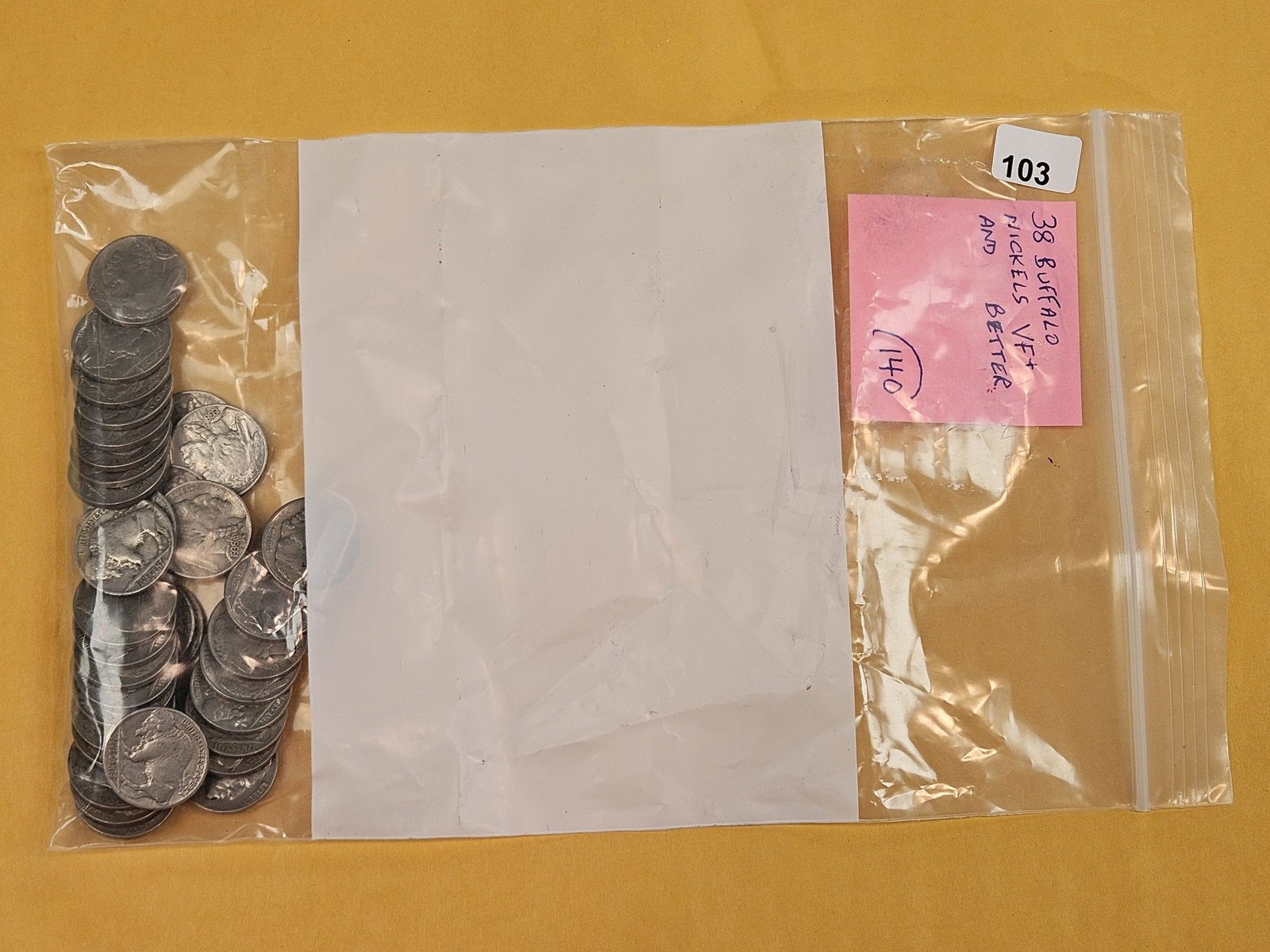 Thirty-eight Buffalo Nickels: All in Very Fine plus or better condition