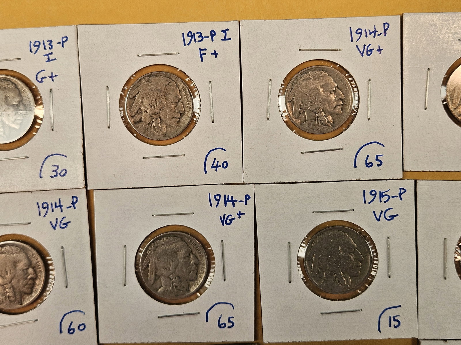 Twelve early date Buffalo Nickels - 3