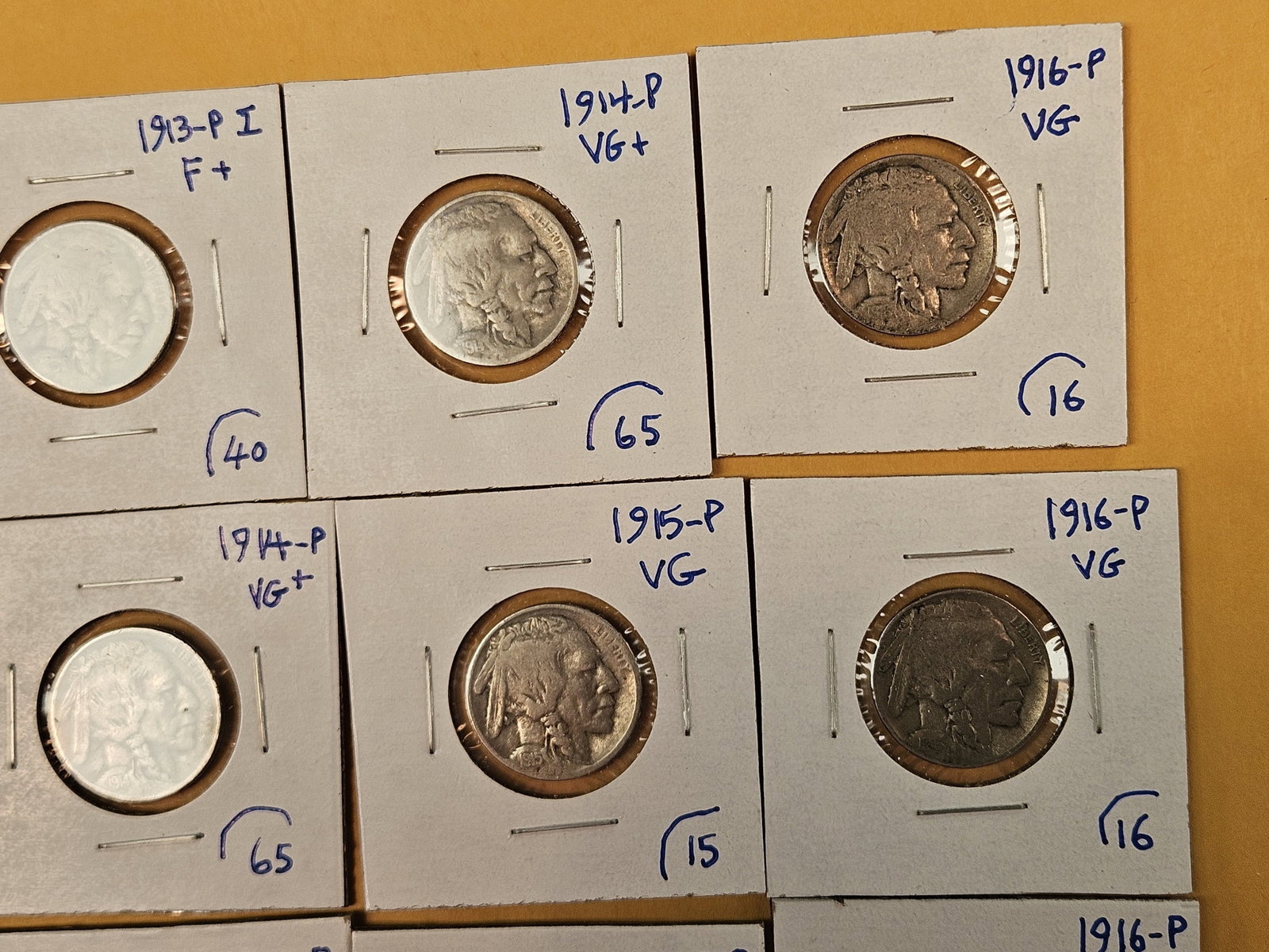 Twelve early date Buffalo Nickels - 4