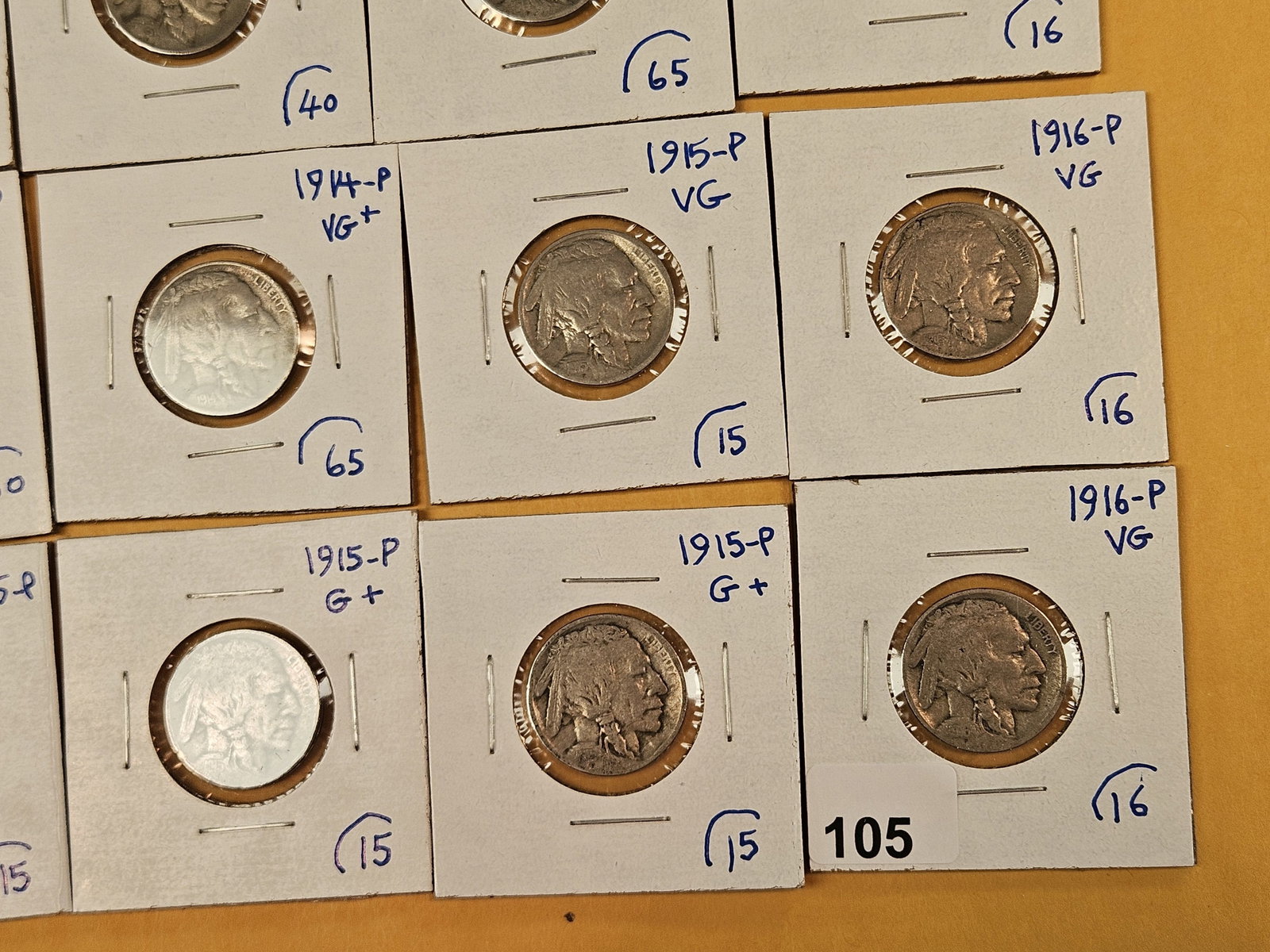 Twelve early date Buffalo Nickels - 6
