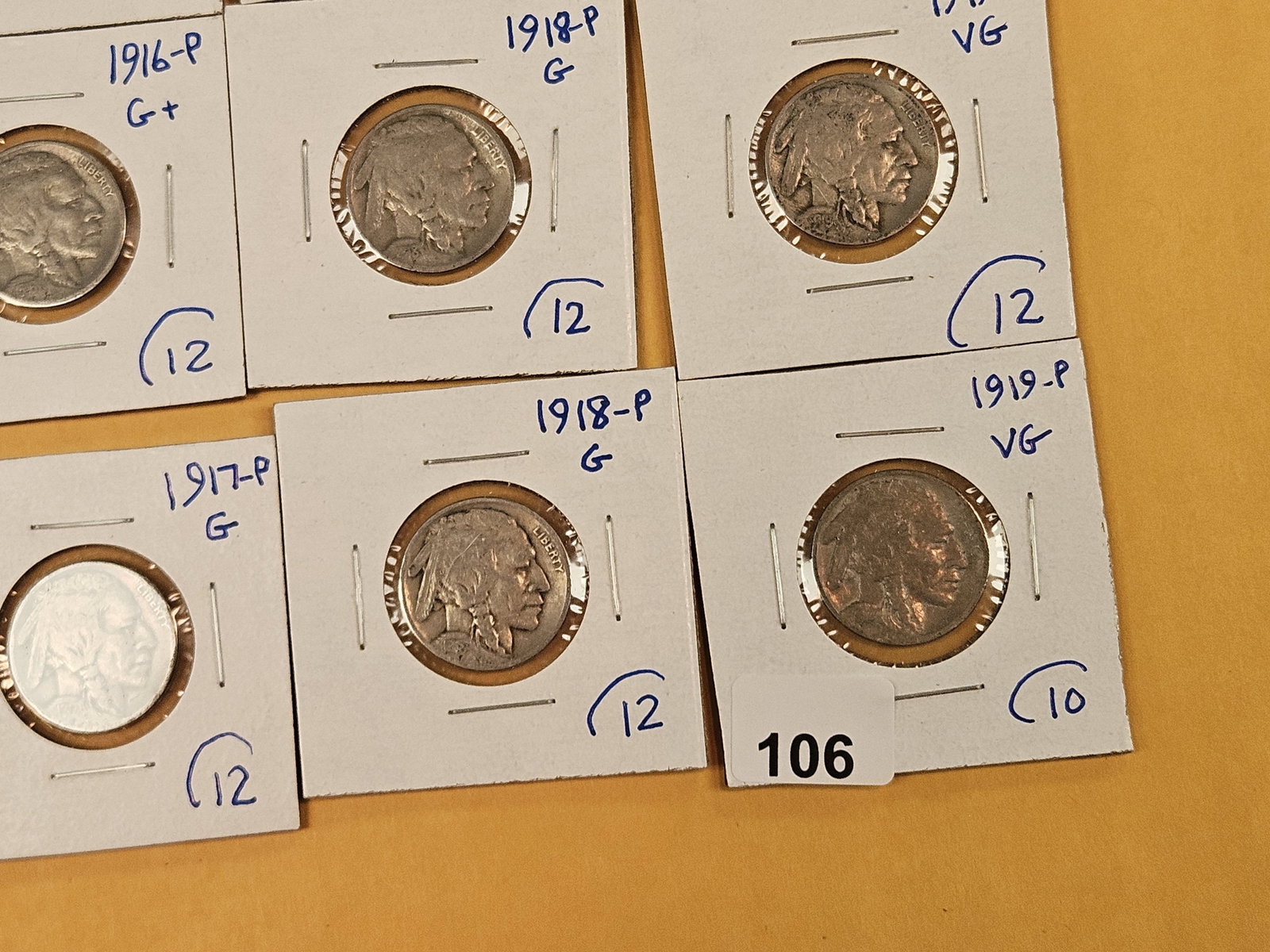 Fifteen mixed early date Buffalo Nickels - 7