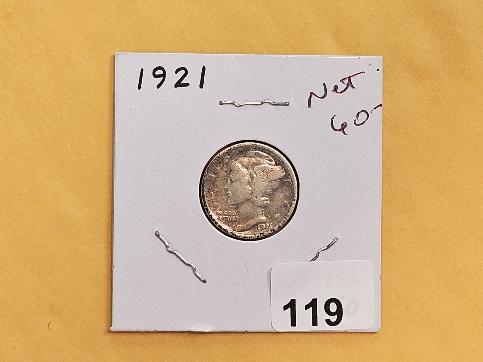 KEY DATE 1921 Mercury Dime - 2