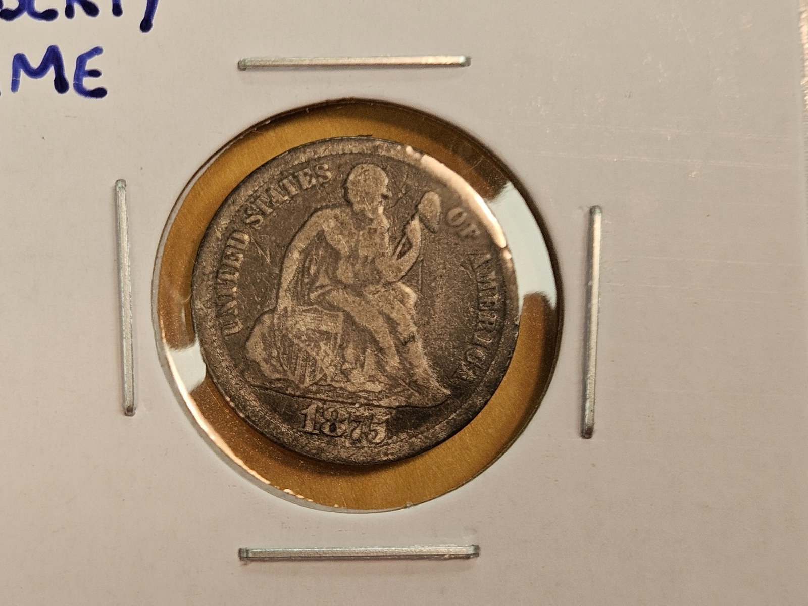 Three mixe silver Seated Liberty Dimes - 3