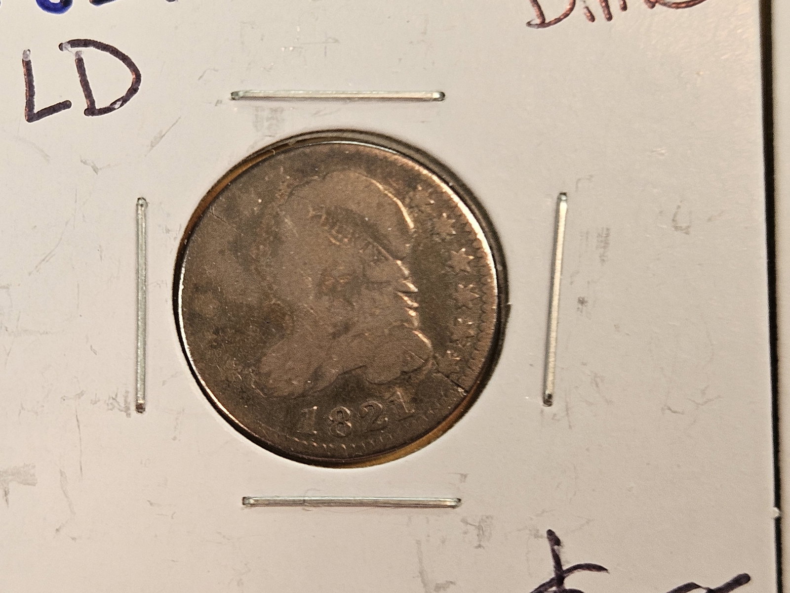 Four mixed silver dimes - 2