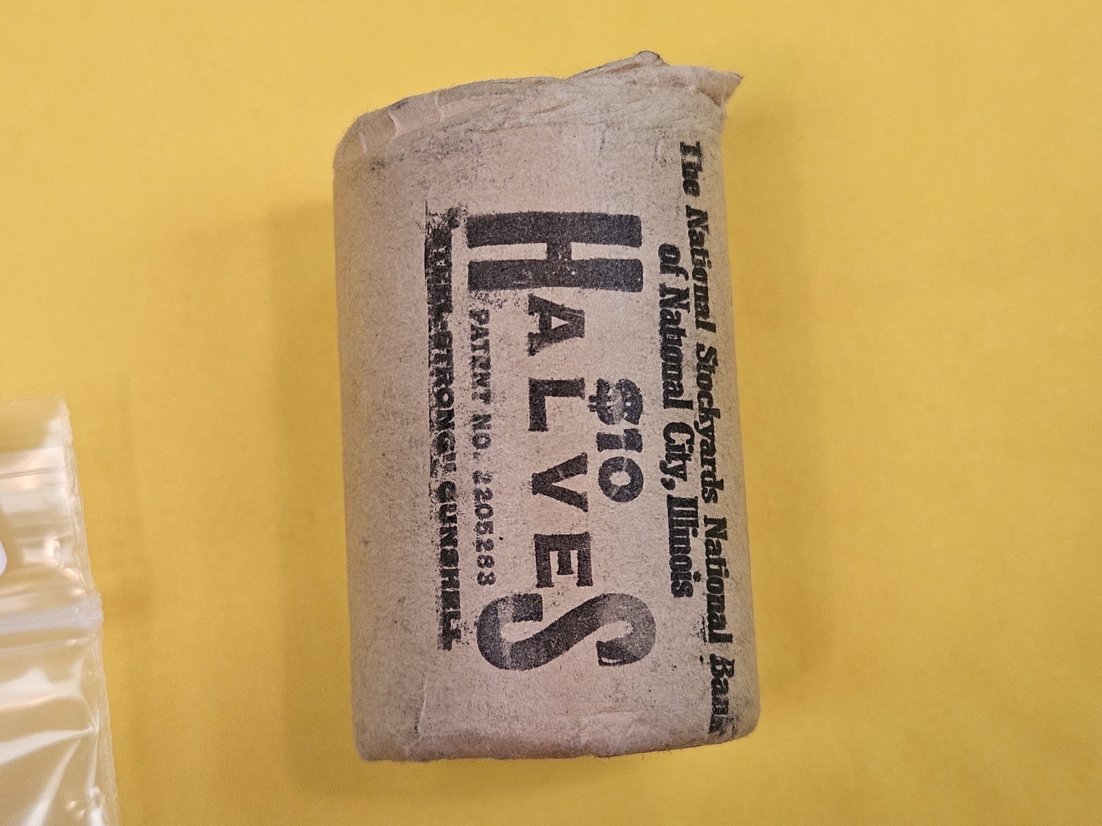 Unopened bank wrapped roll of silver Half Dollars - 2