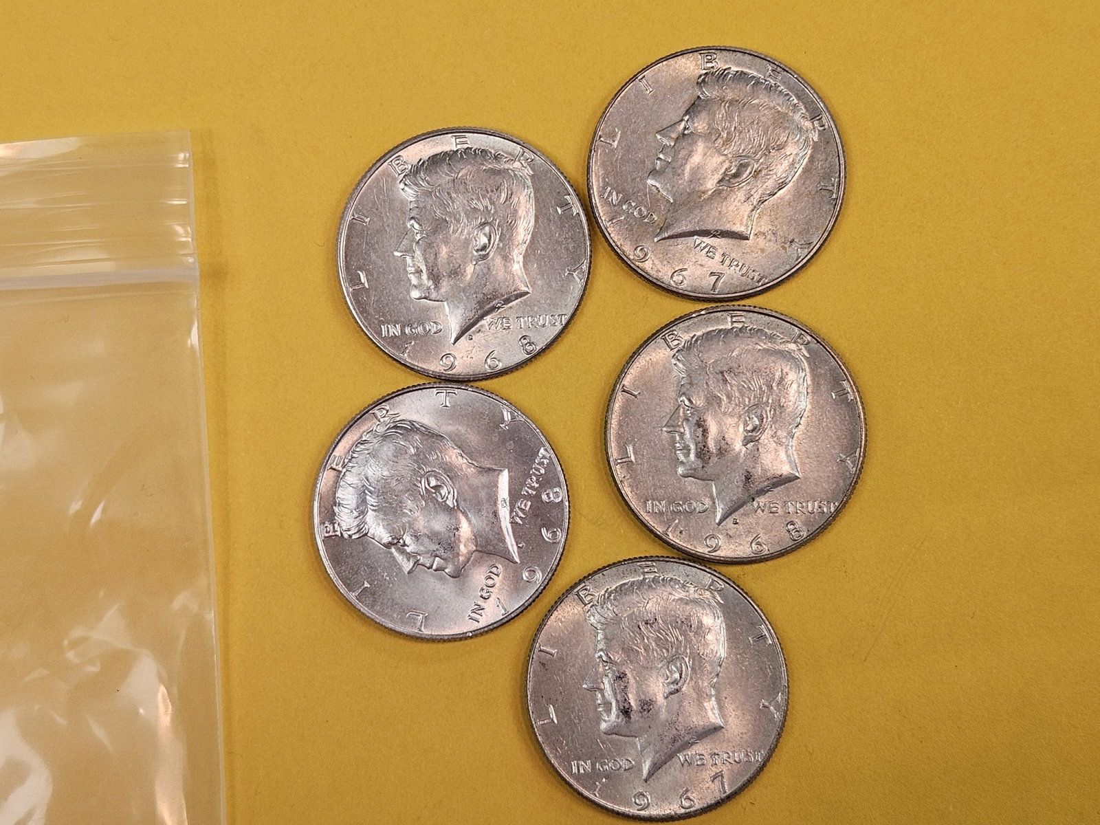Nine mixed silver Half Dollars - 3