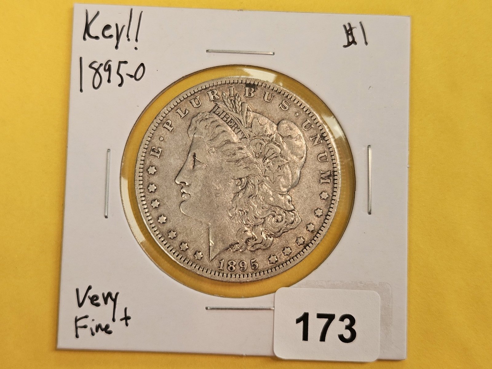 ** KEY DATE ** 1895-O Morgan Silver Dollar in Very Fine plus - 2