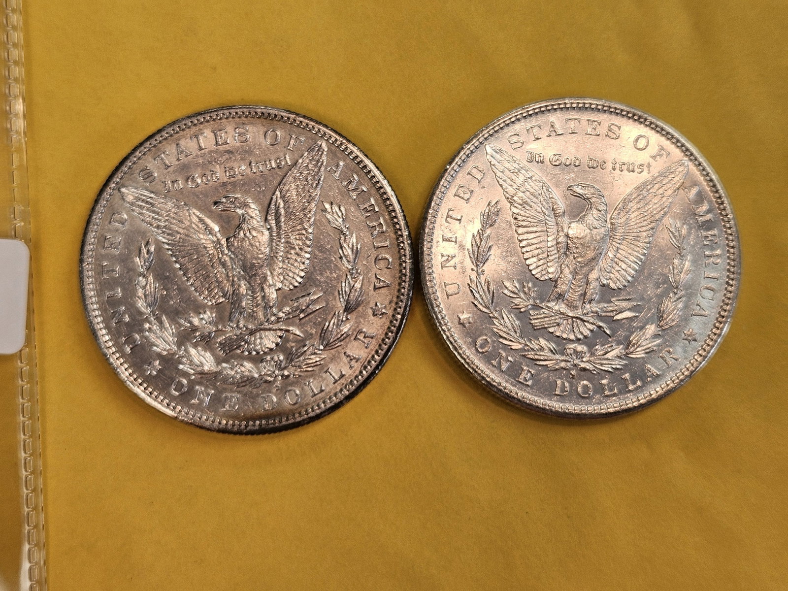 Two About Uncirculated Plus Morgan silver Dollars - 3