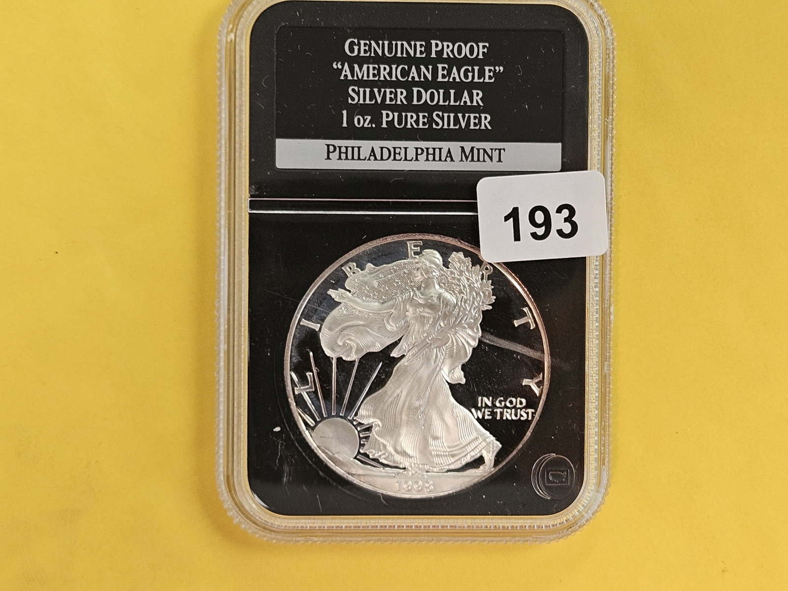 GEM Proof Deep Cameo 1998 American Silver Eagle - 2