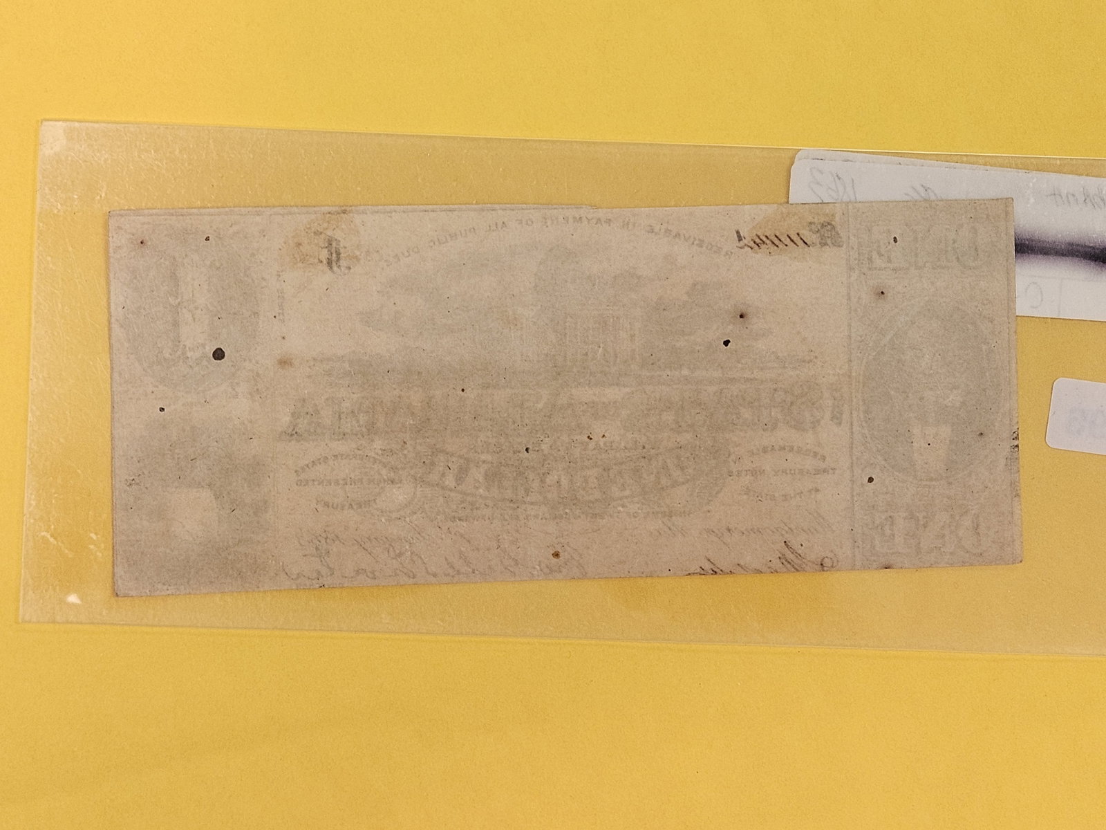 1863 State of Alabama Dollar - 2