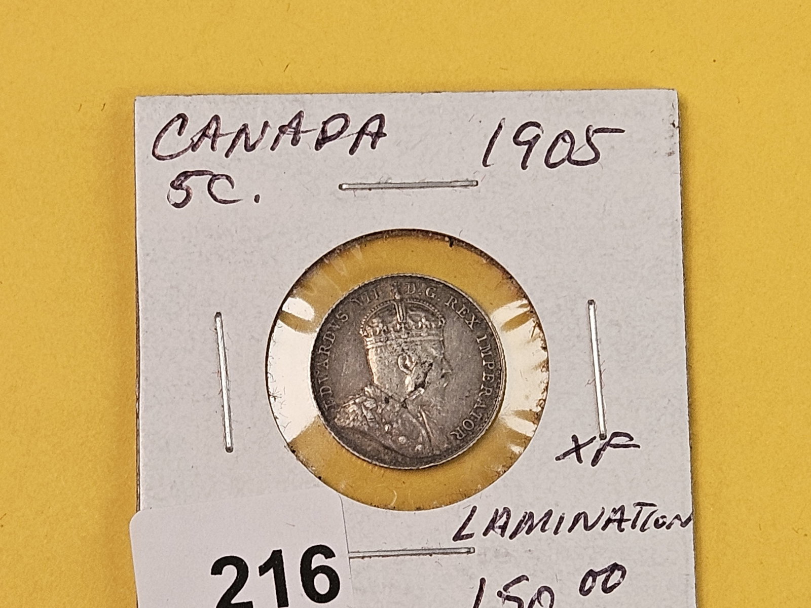 Error! 1905 Canada silver 5 cents - 2