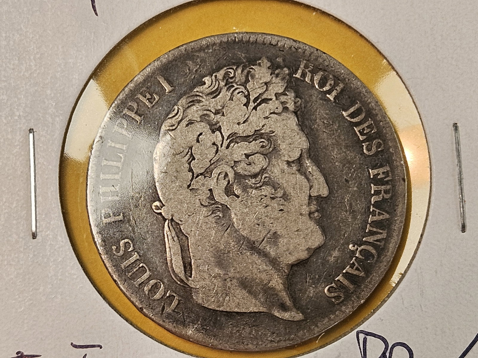 1834 France silver 5 francs: Circulated