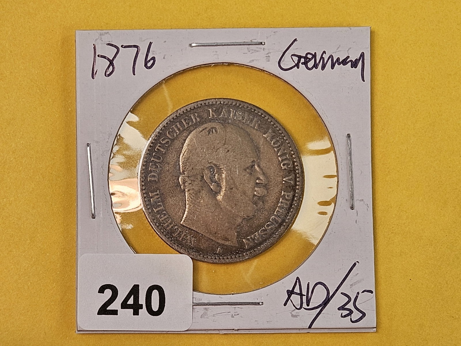 1876 German States Prussia silver 2 marks - 2