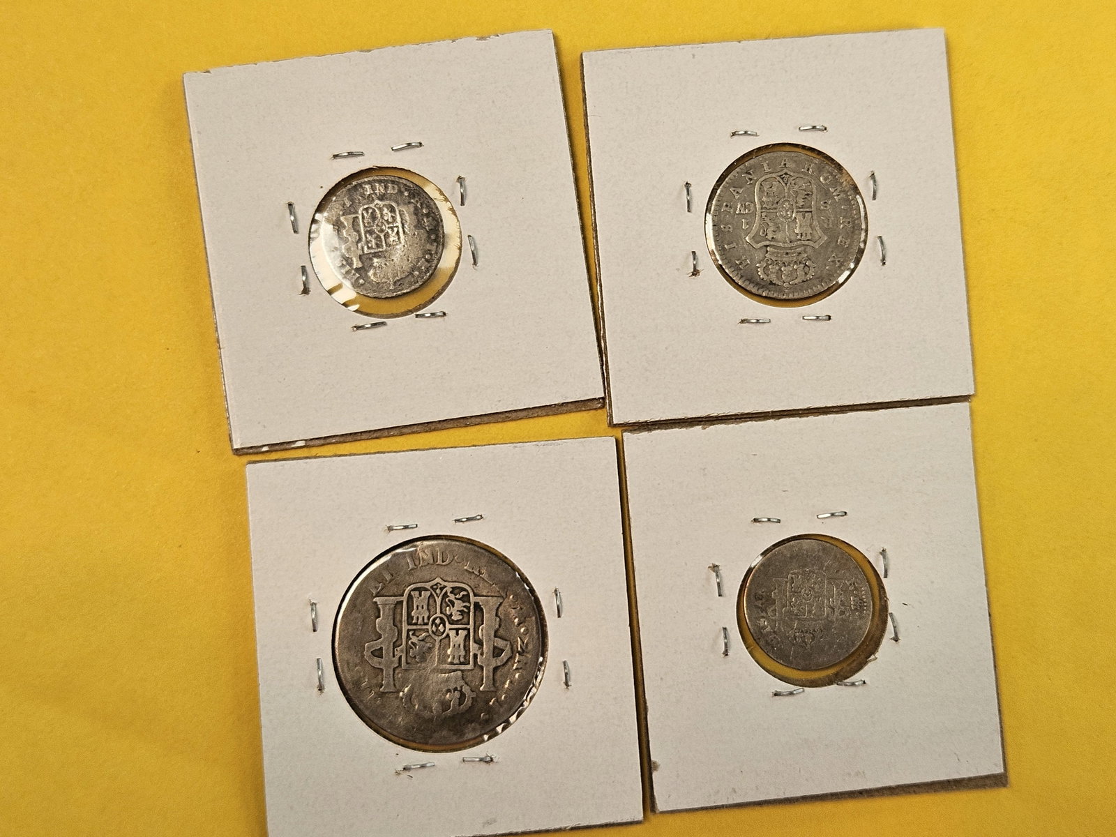 Four mixed Silver coins from Spain - 3