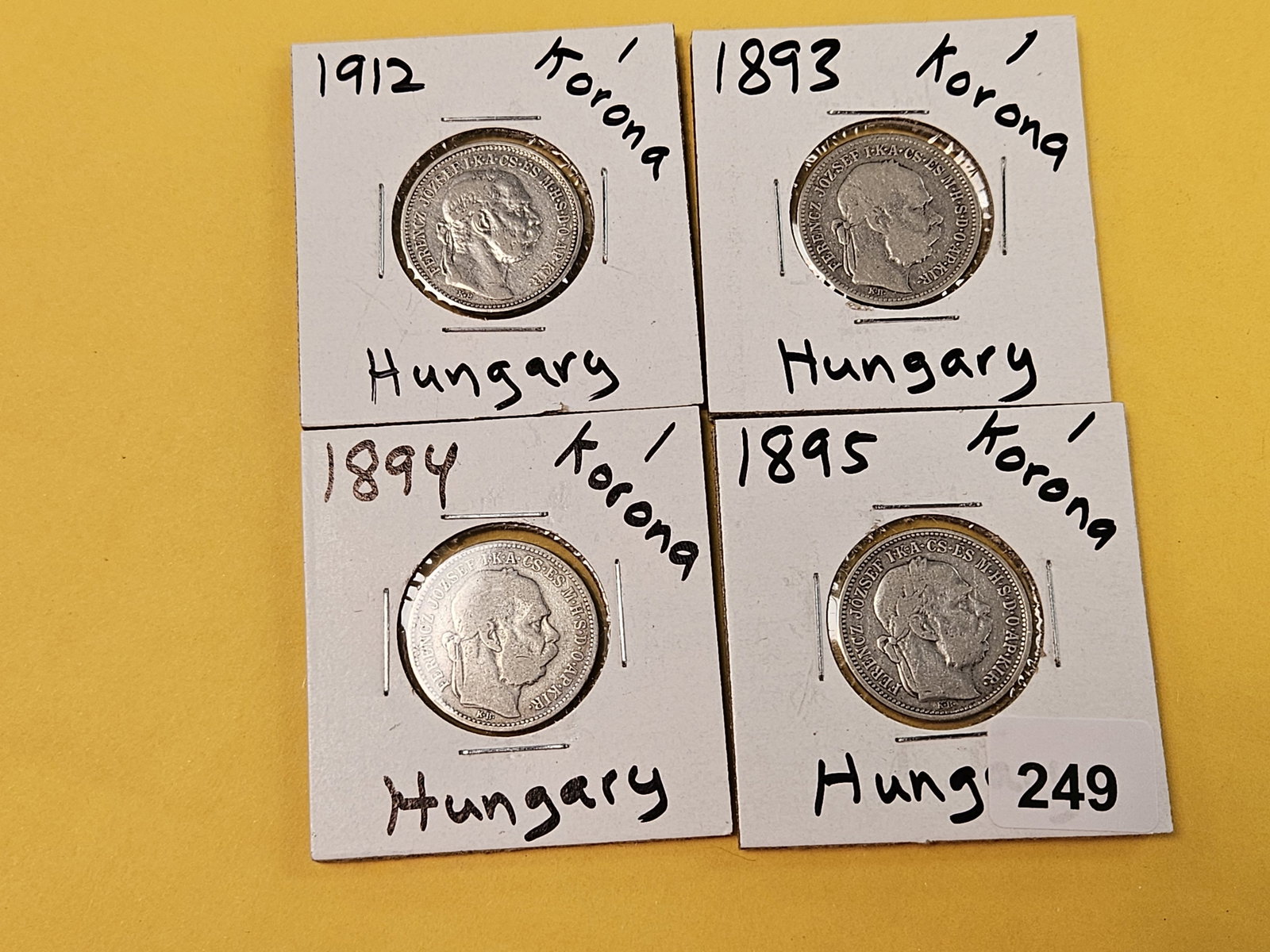 Four mixed Silver coins from Hungary - 2