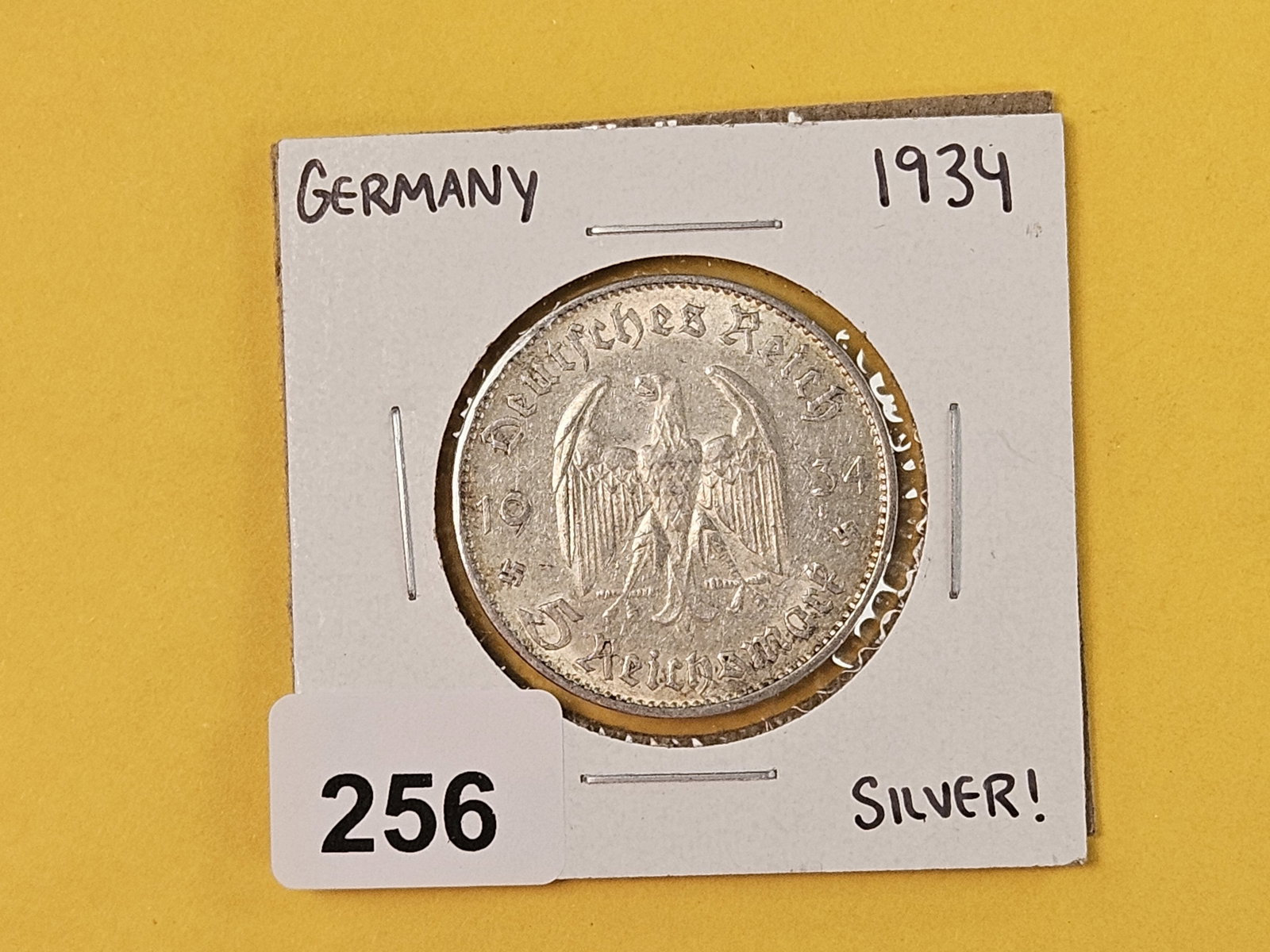 1934-J Germany silver 5 reichsmarks - 2