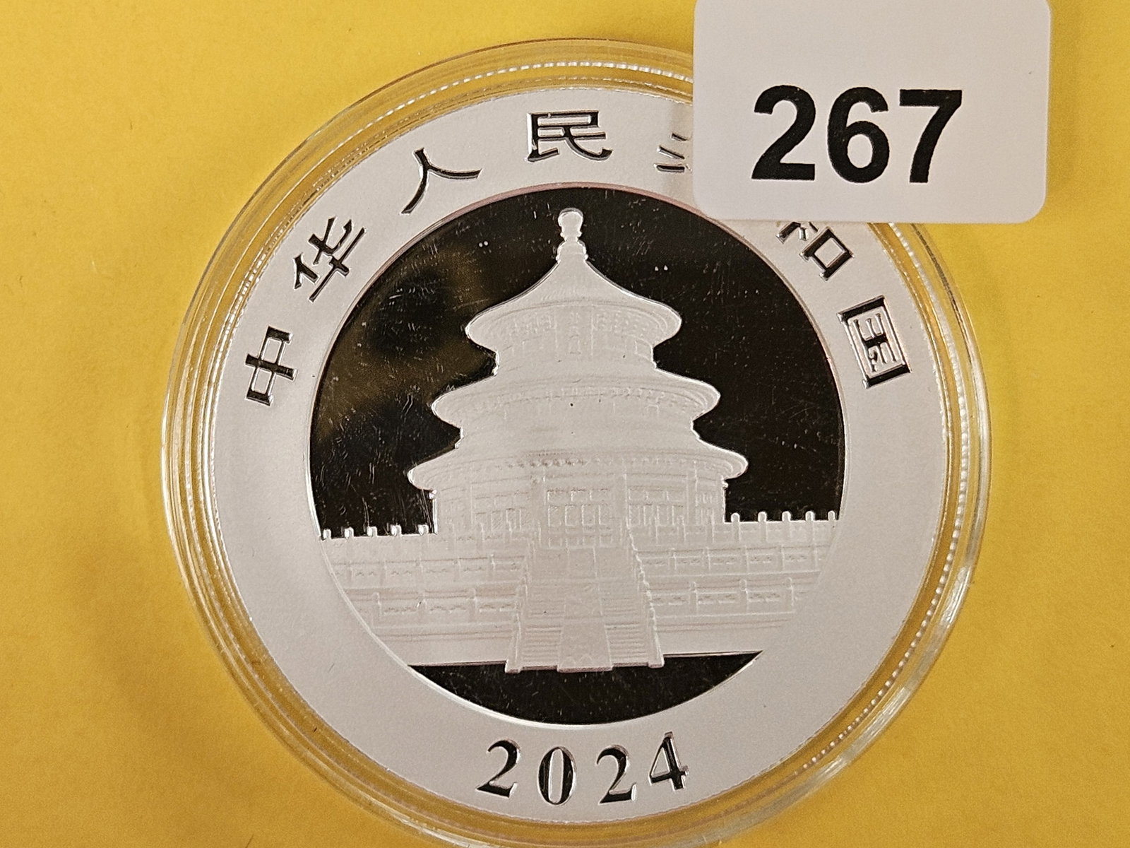 GEM 2024 China silver 10 yuan: Panda